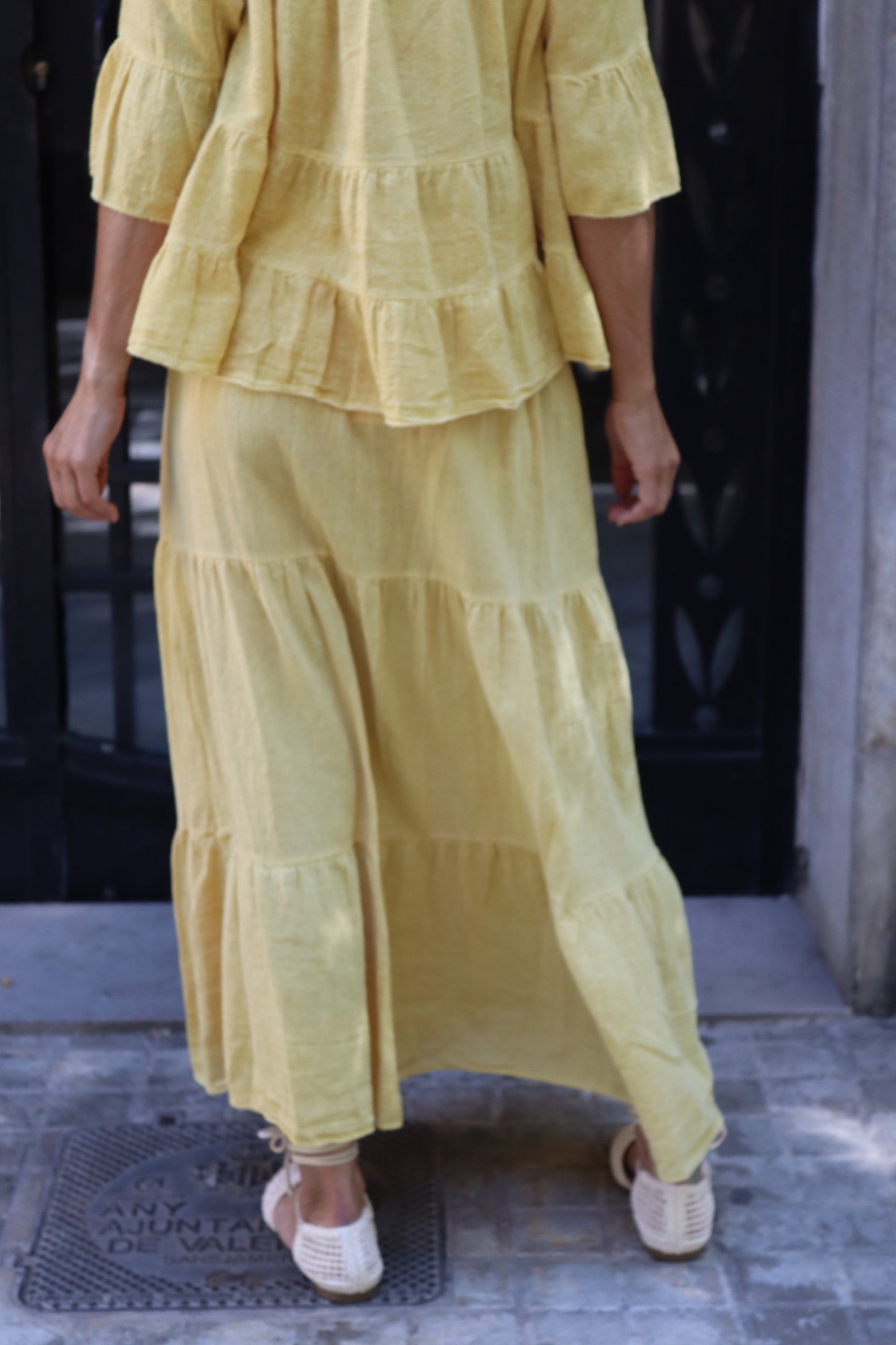 FALDA CELIA AMARILLA