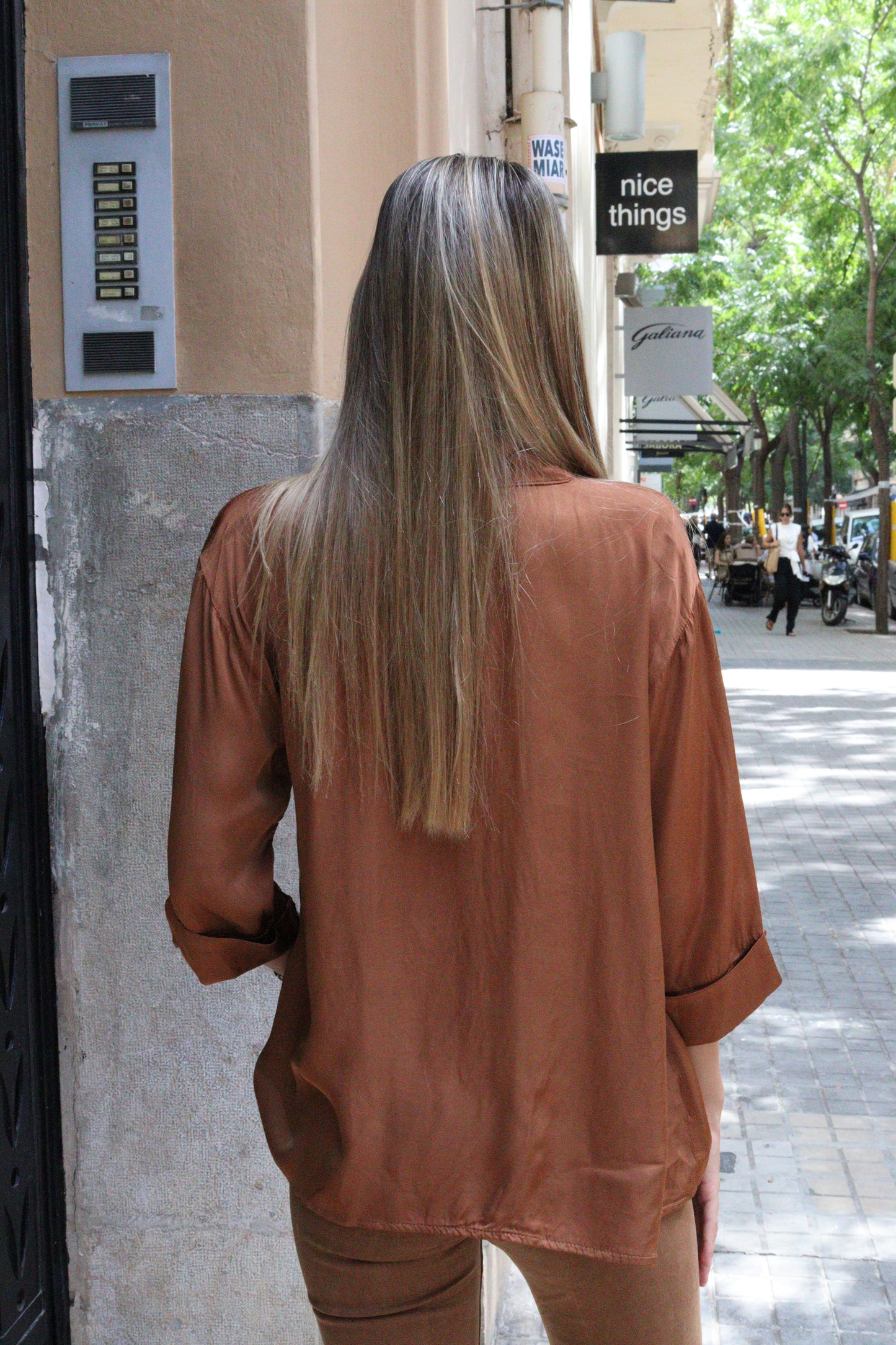 CAMISA MONACO TERRACOTA