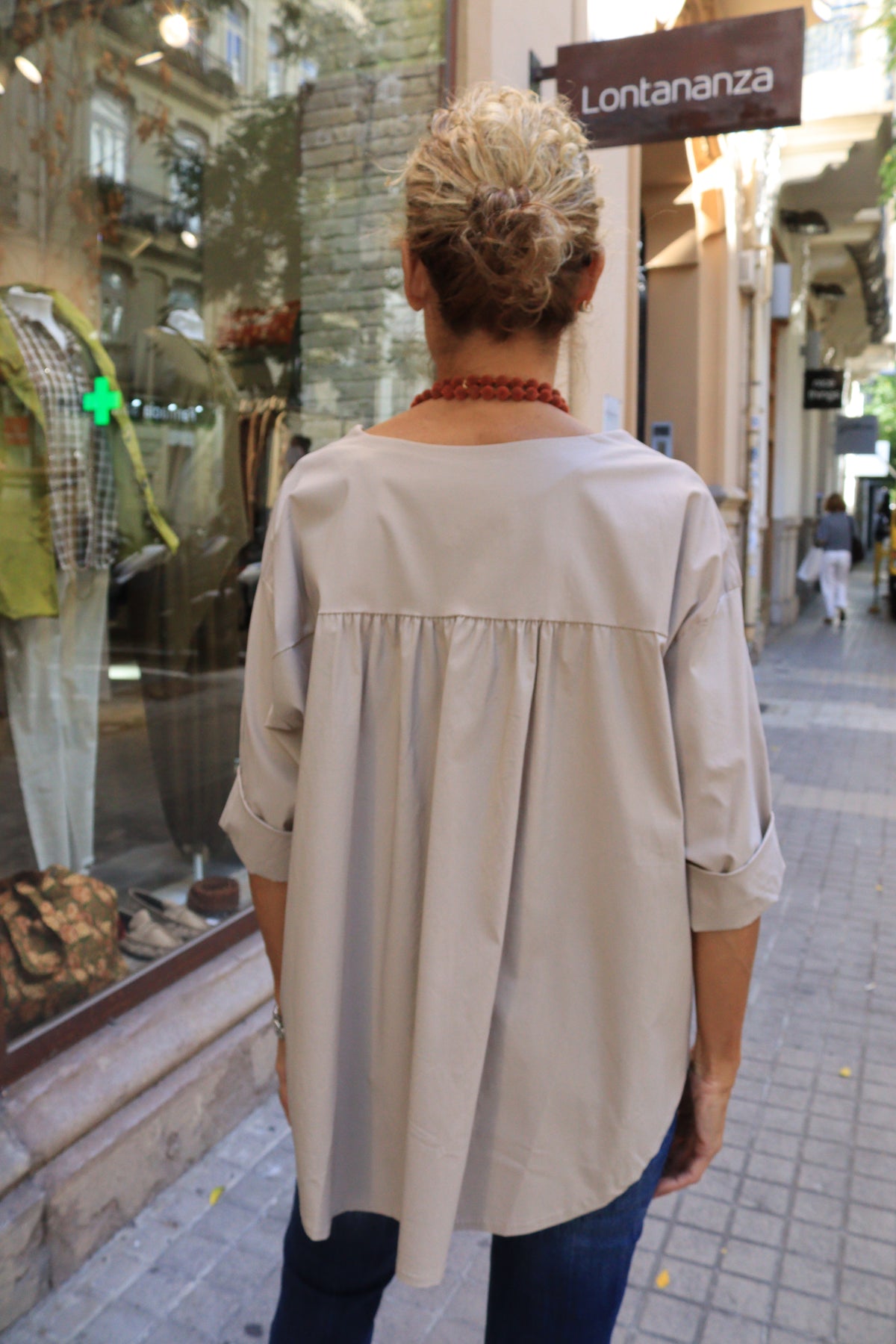 BLUSA NEOPRENO BEIGE