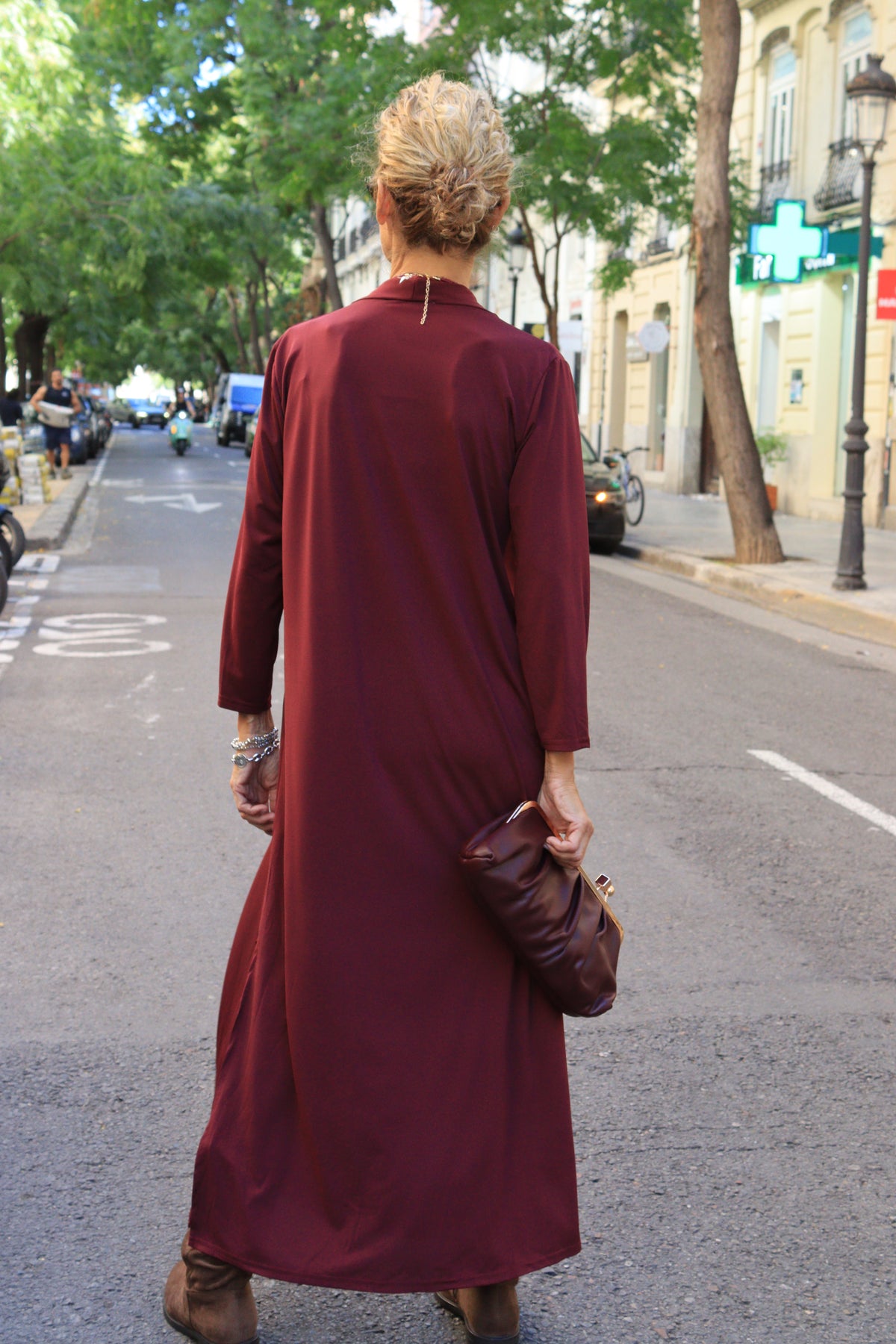 VESTIDO LETICIA VINO