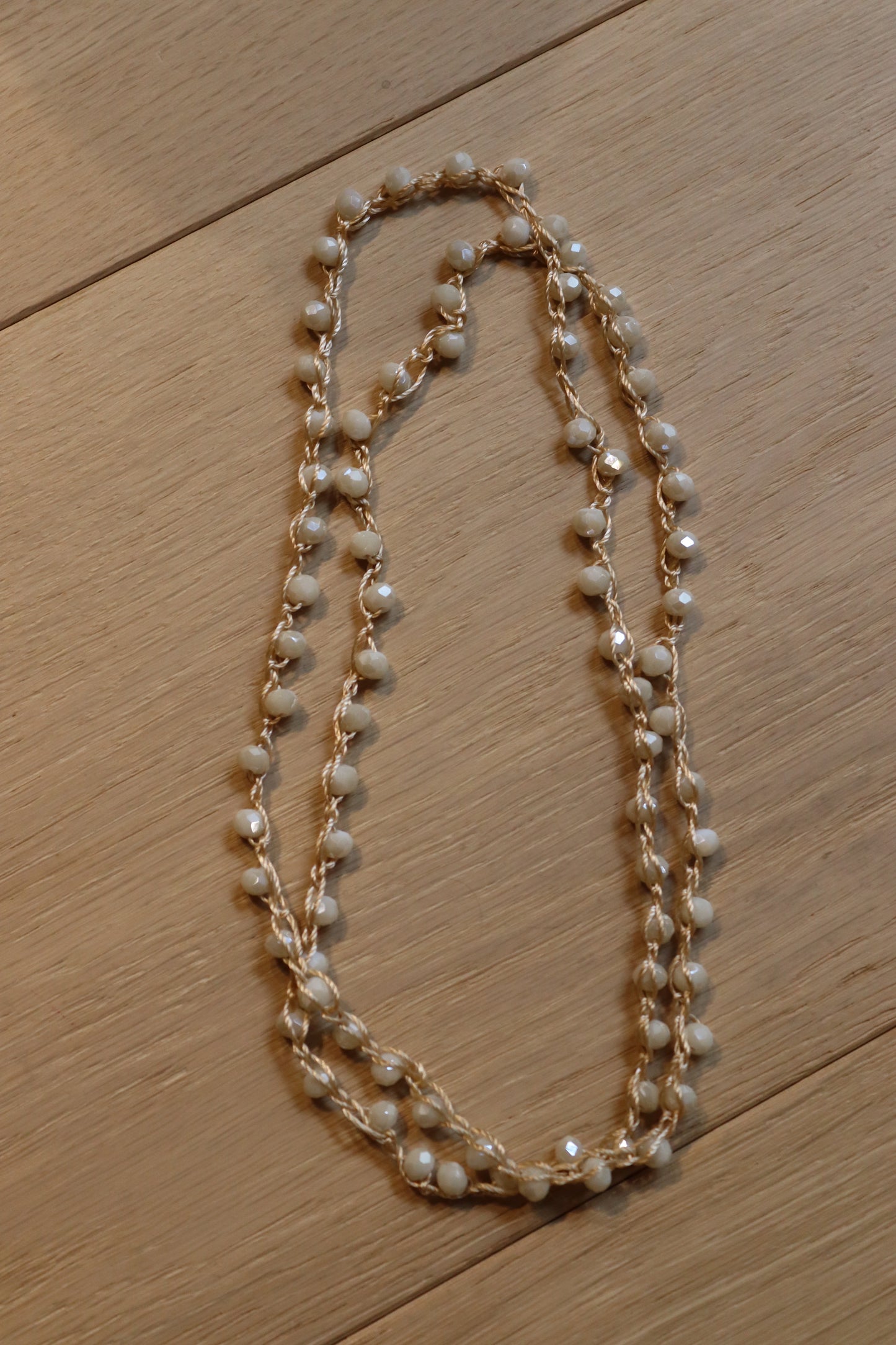 COLLAR TERESA MINI CORTO BLANCO ROTO
