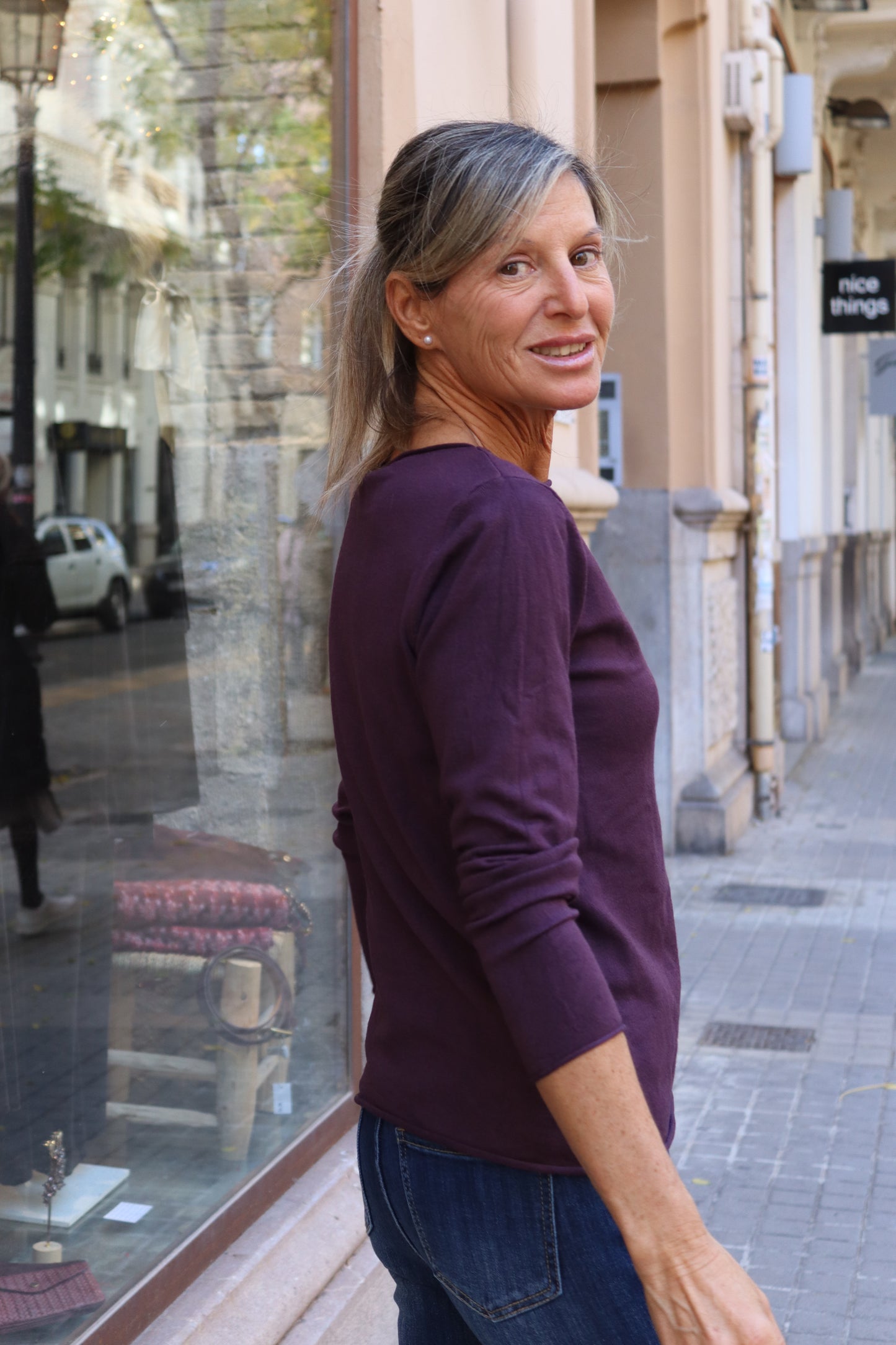 JERSEY BÁSICO BERENJENA