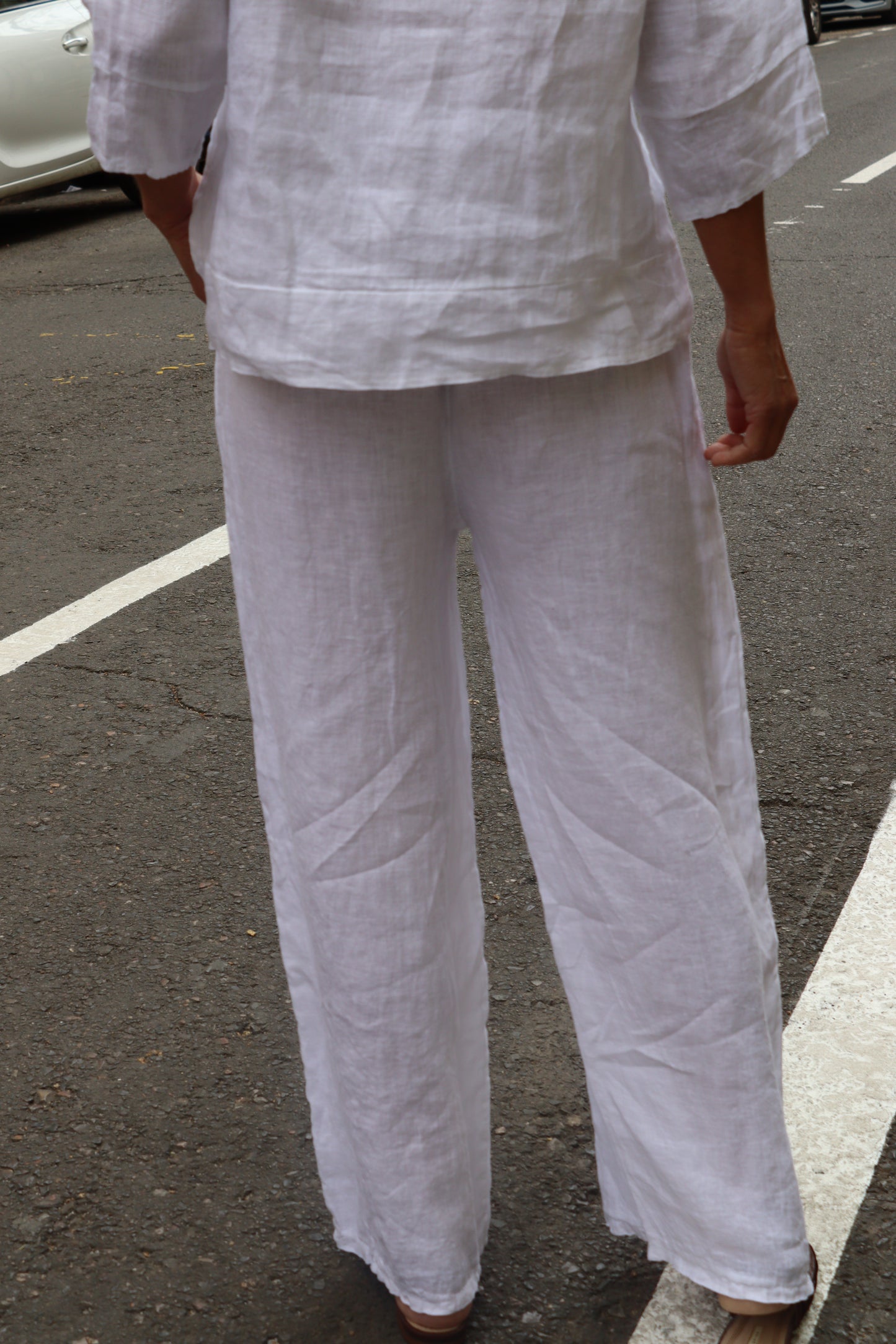 PANTALÓN LINO BLANCO