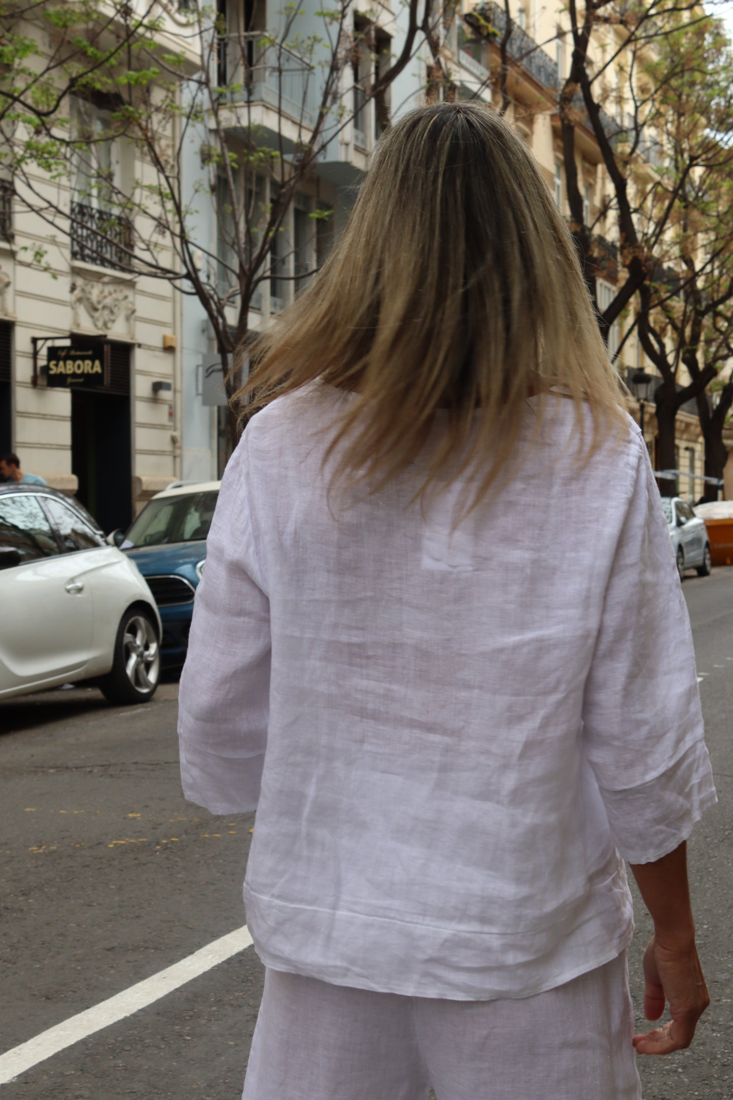 CAMISOLA LINO BLANCA