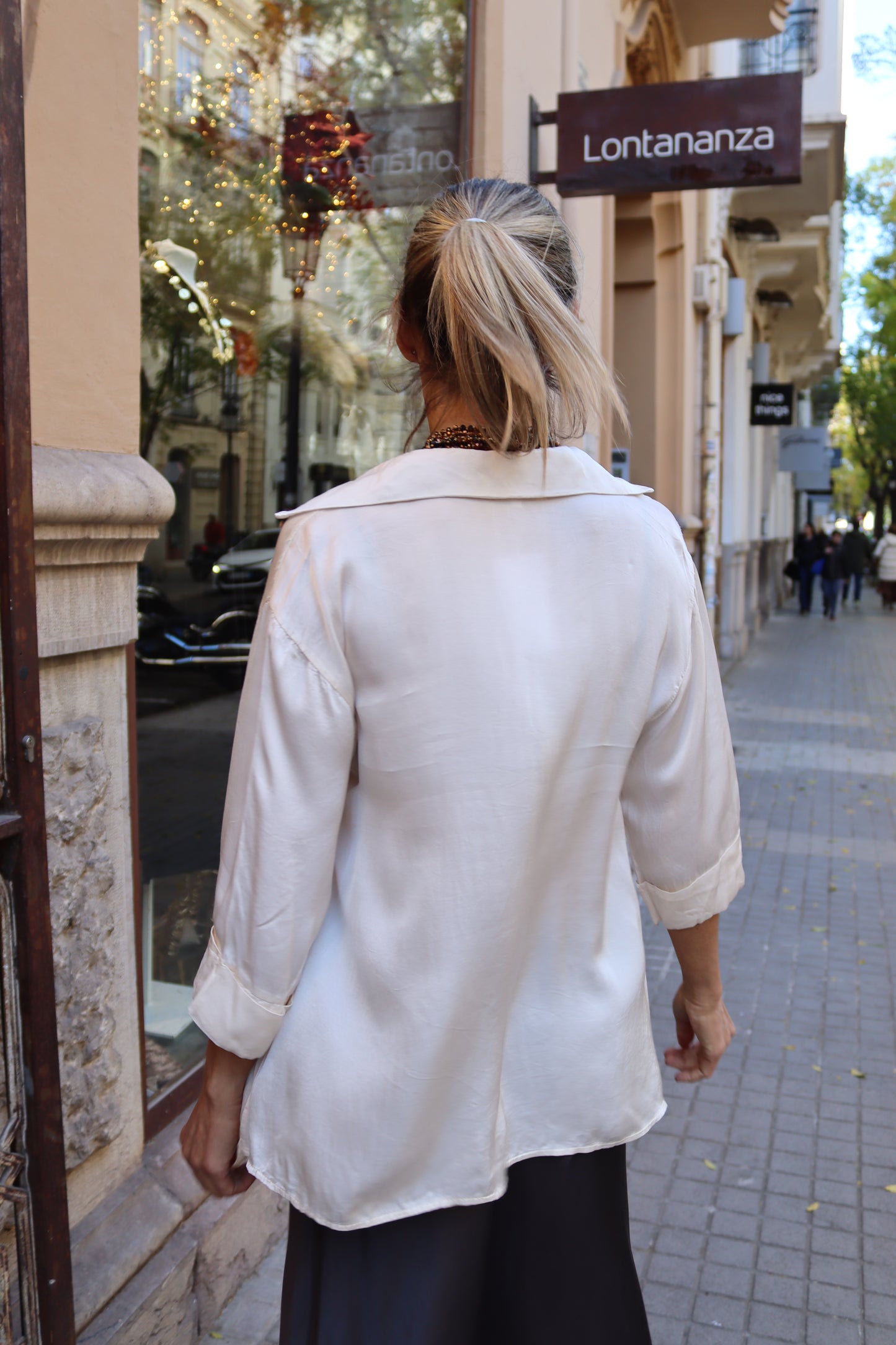 CAMISA MONACO BLANCO ROTO