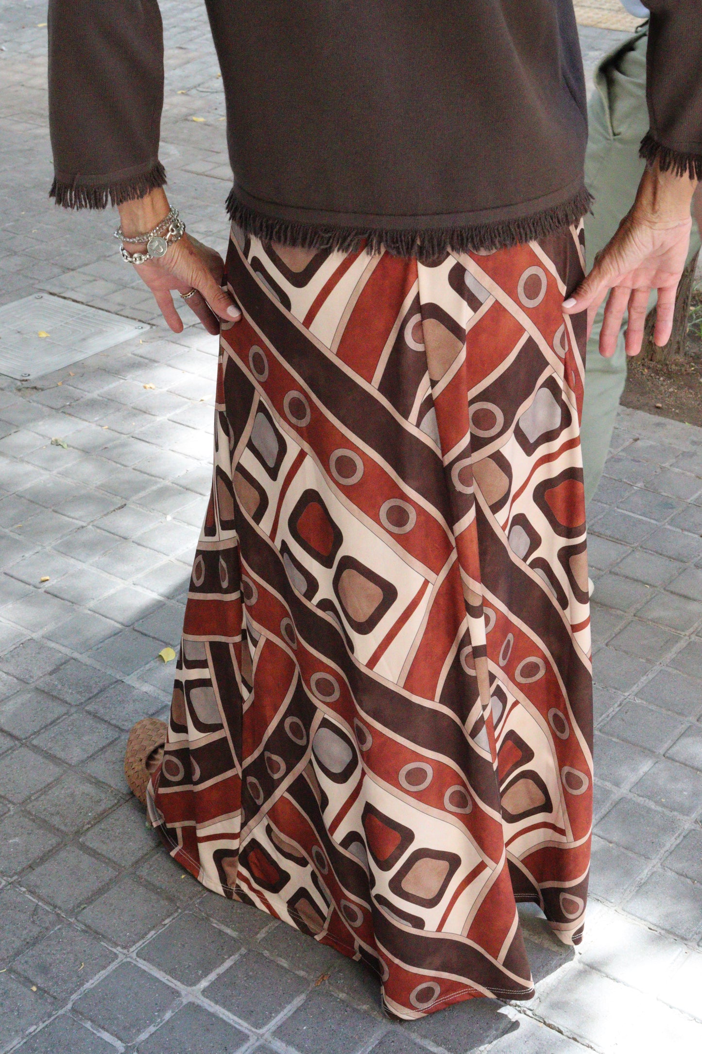 FALDA CAROLA TEJA