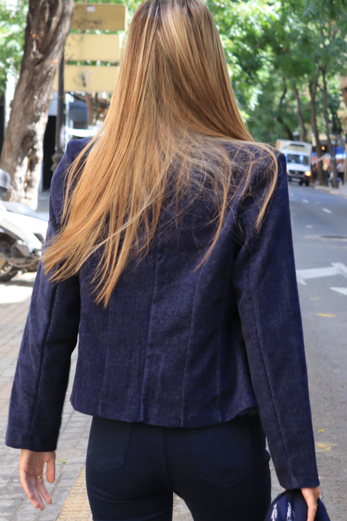 CHAQUETA BOTONES AZUL