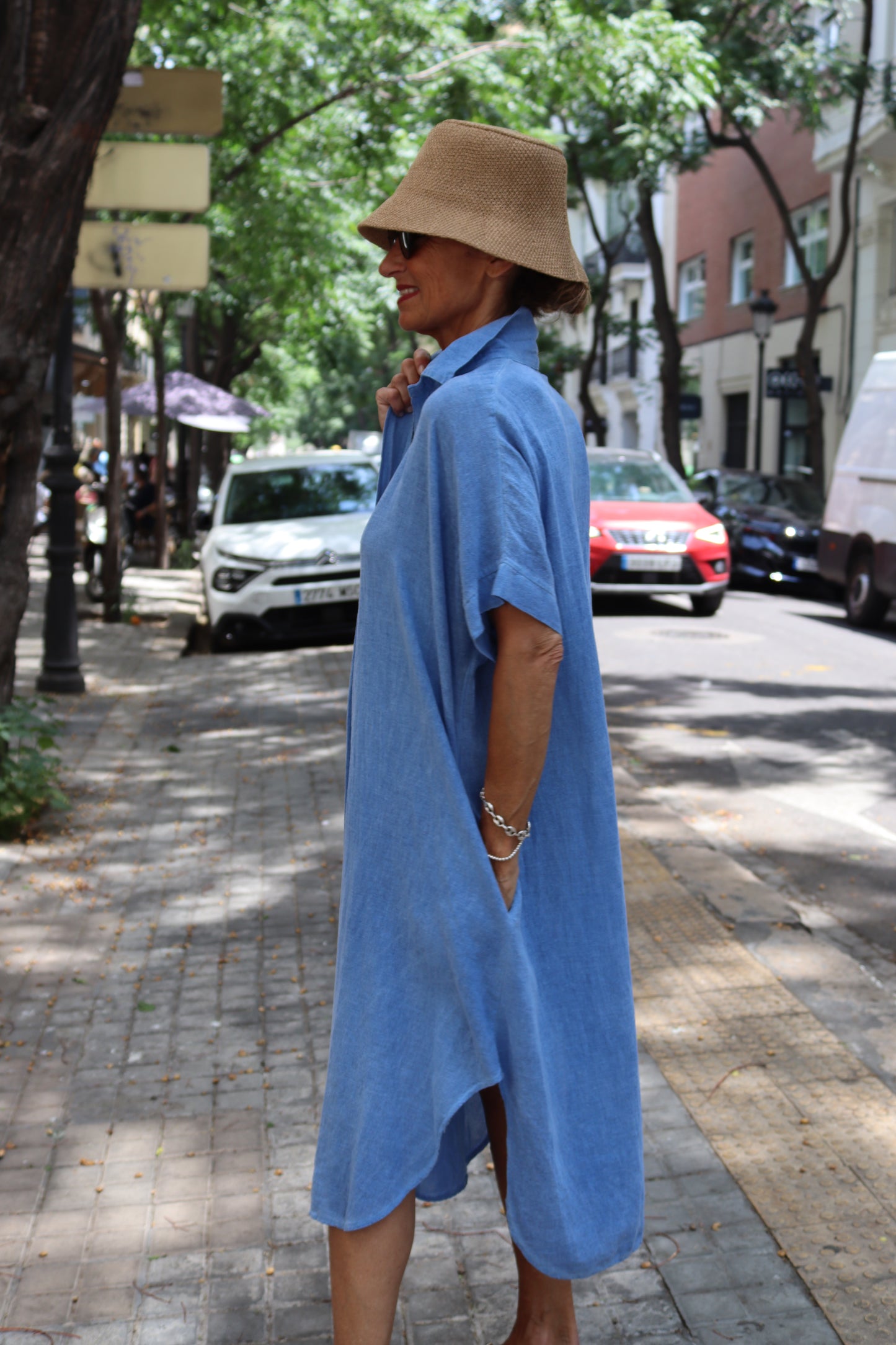 VESTIDO CAMISERO GEMA AZUL