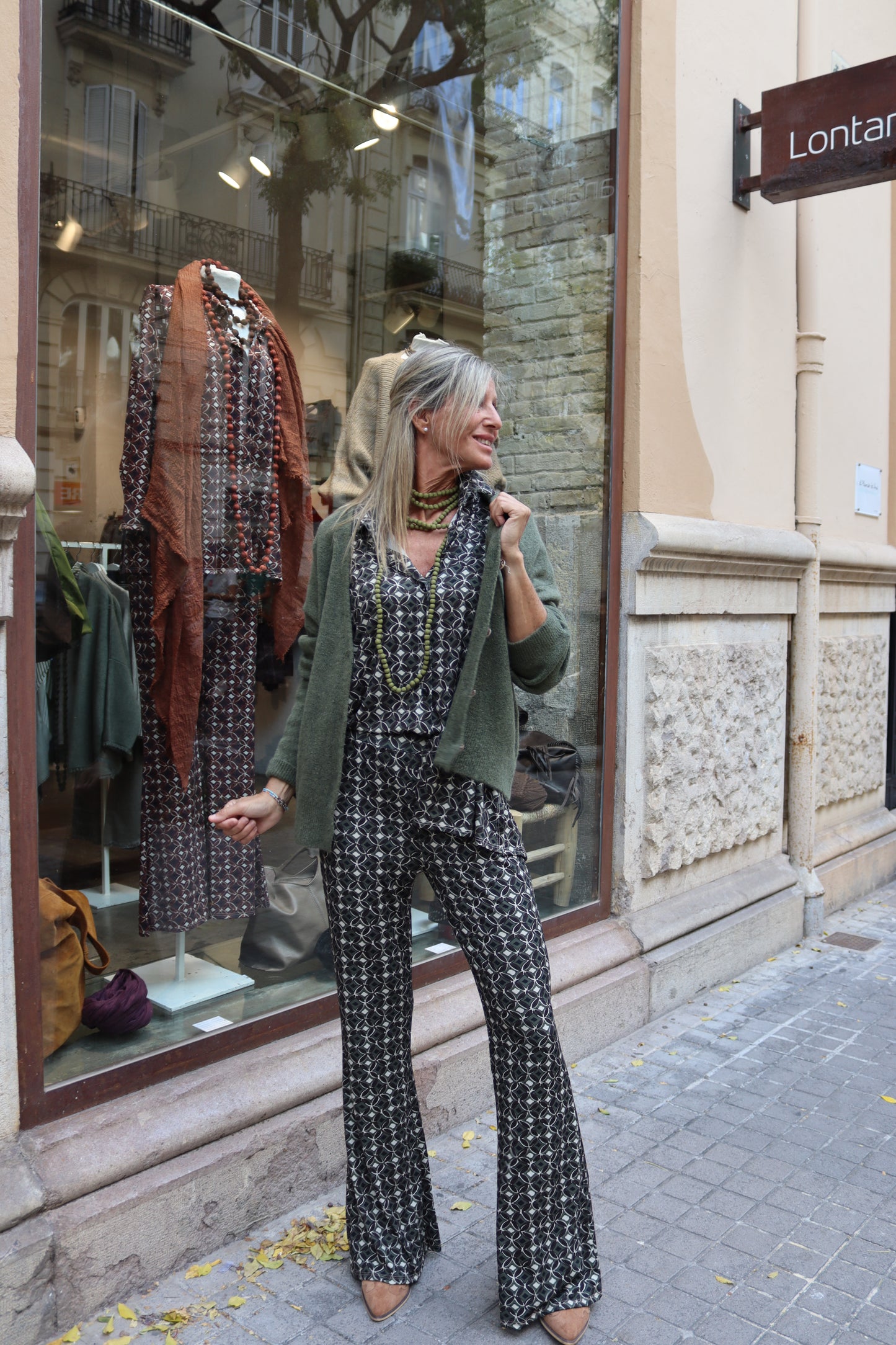 PANTALÓN CAMPANA ELENA VERDE