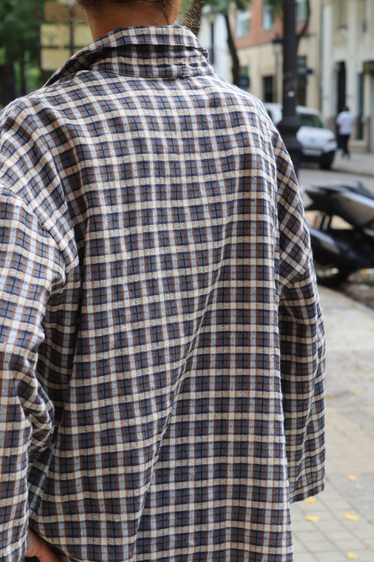CAMISA CARMEN AZULES