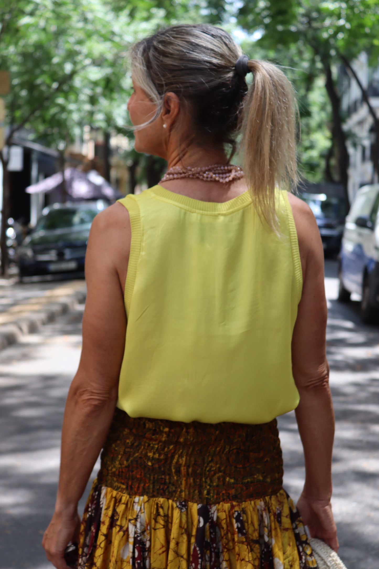 TOP RASO AMARILLO