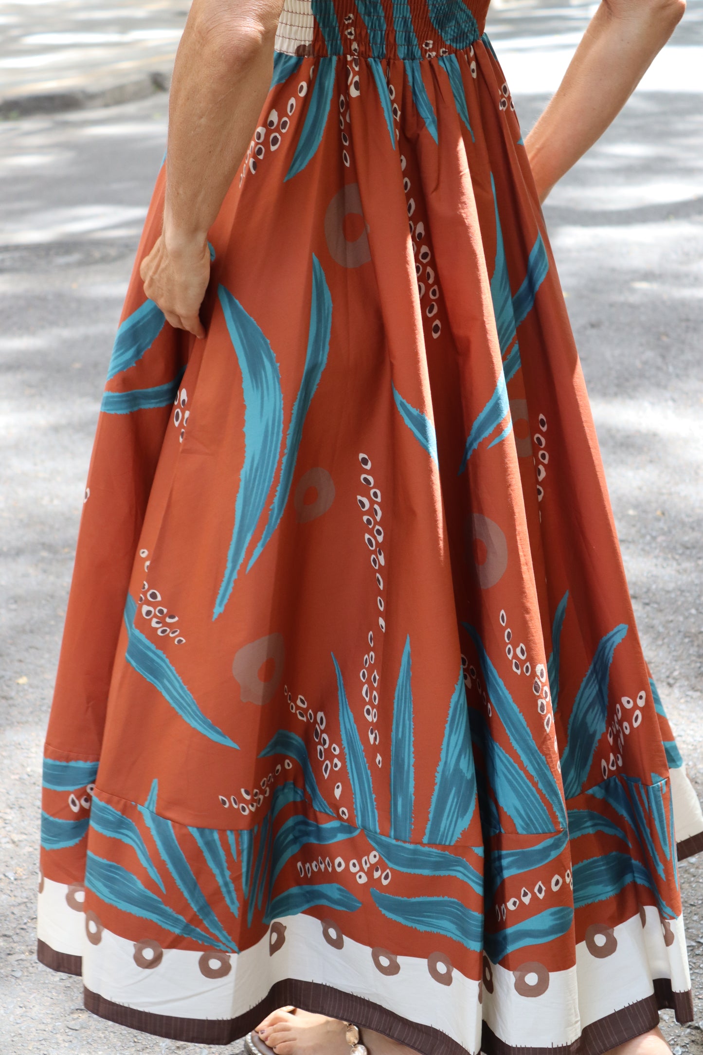 VESTIDO GEMA TEJA