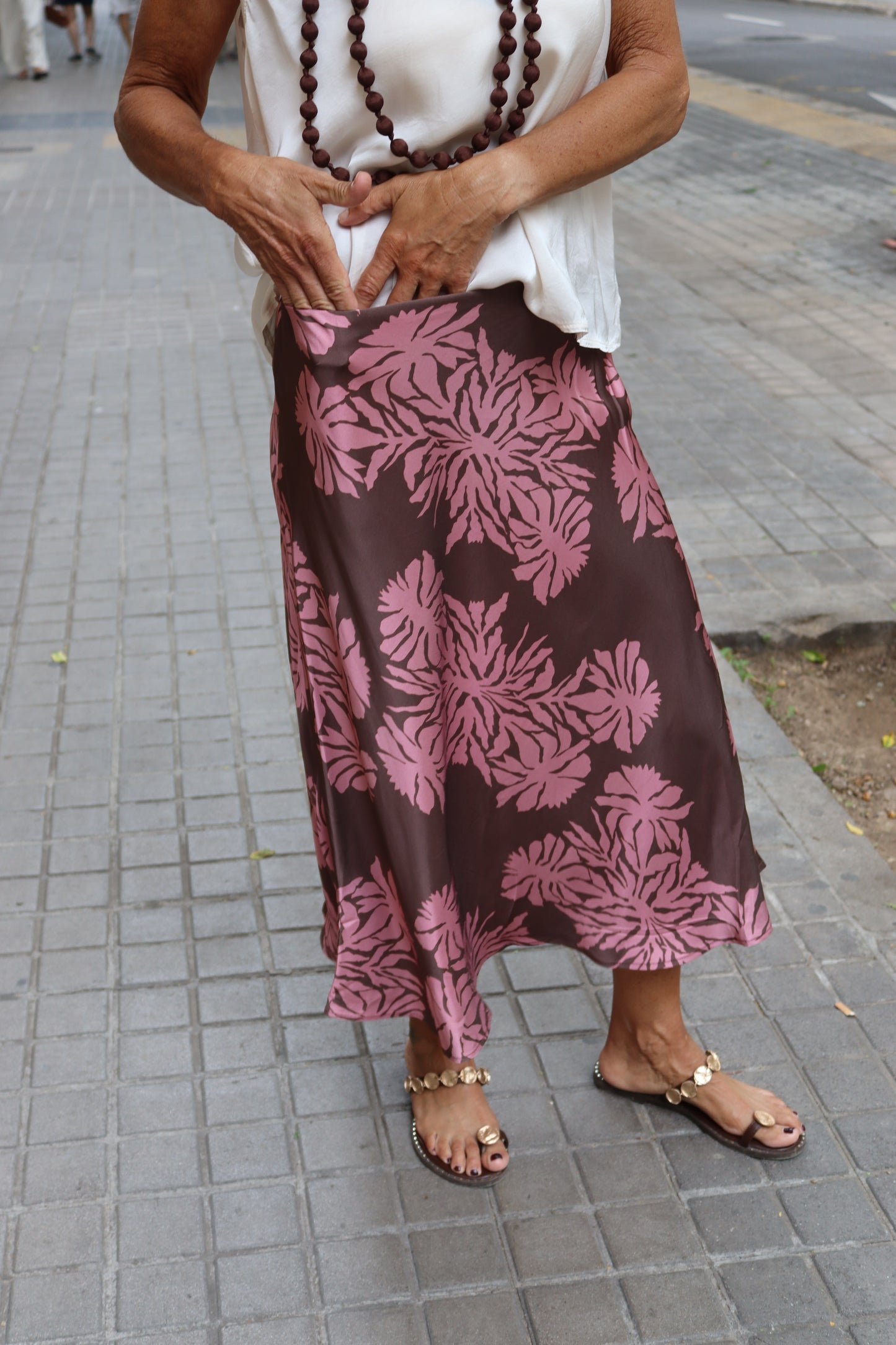FALDA CLAUDIA CHOCO
