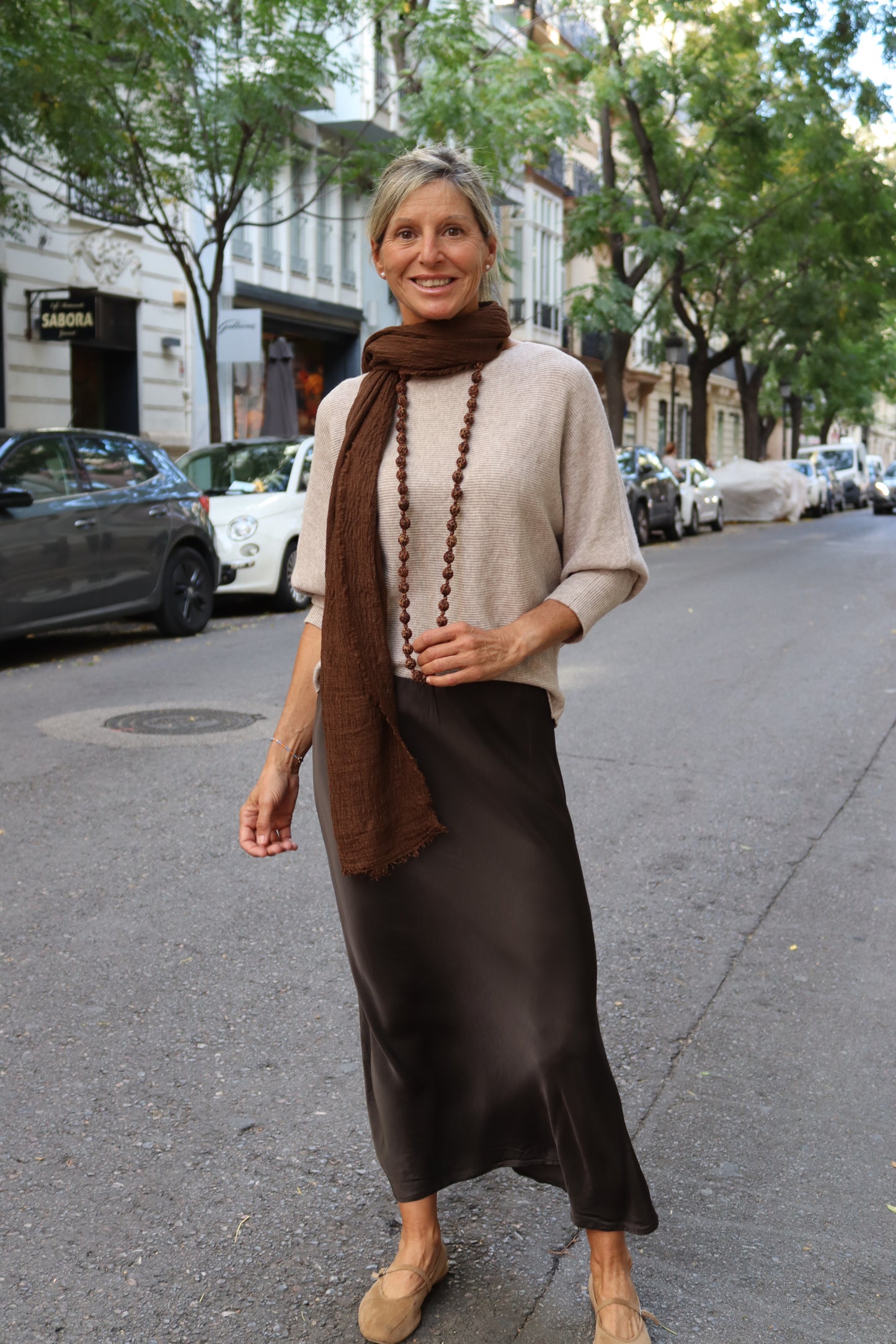 FALDA TERESA CHOCOLATE