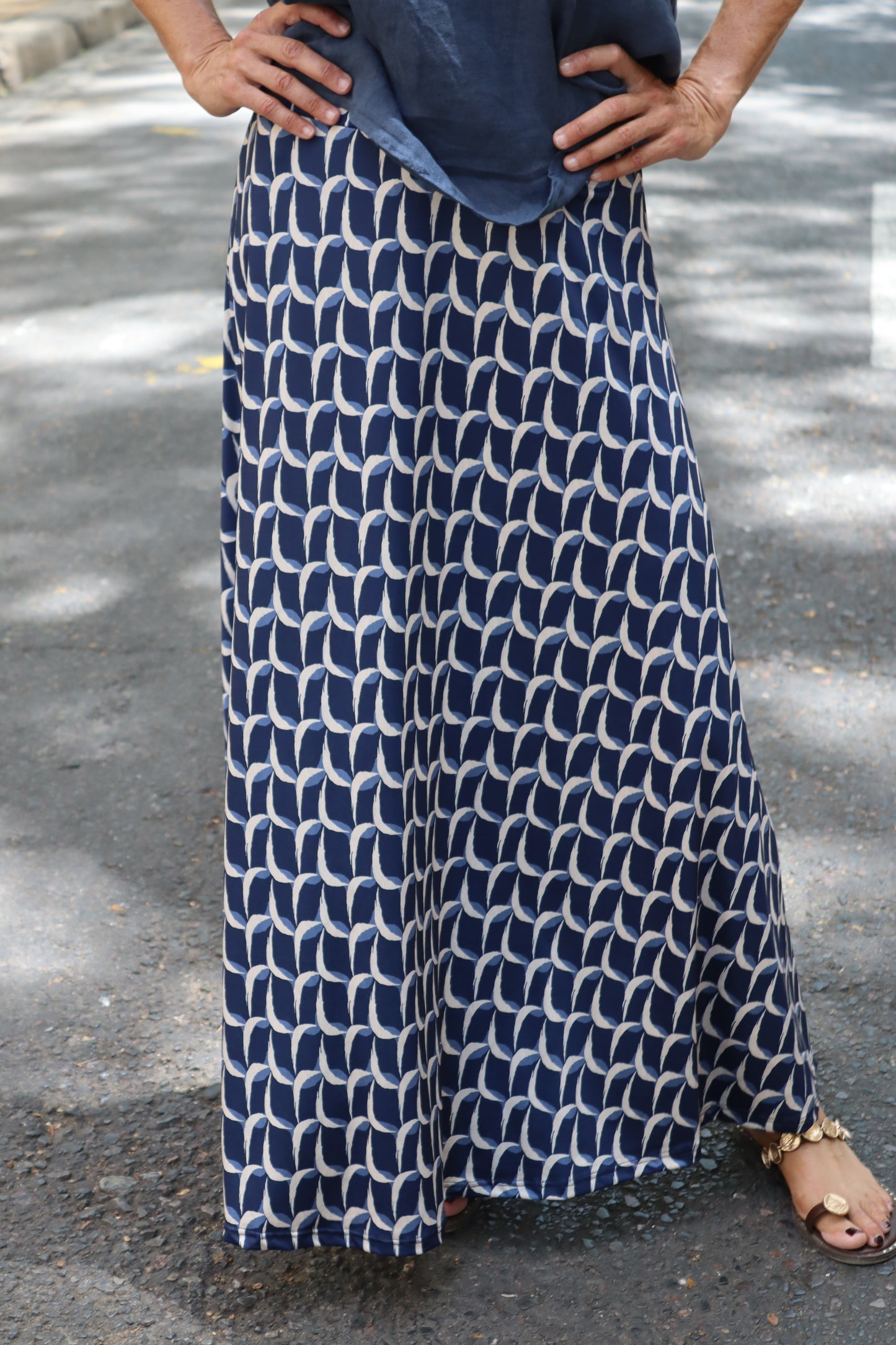 FALDA ABANICO MARINO