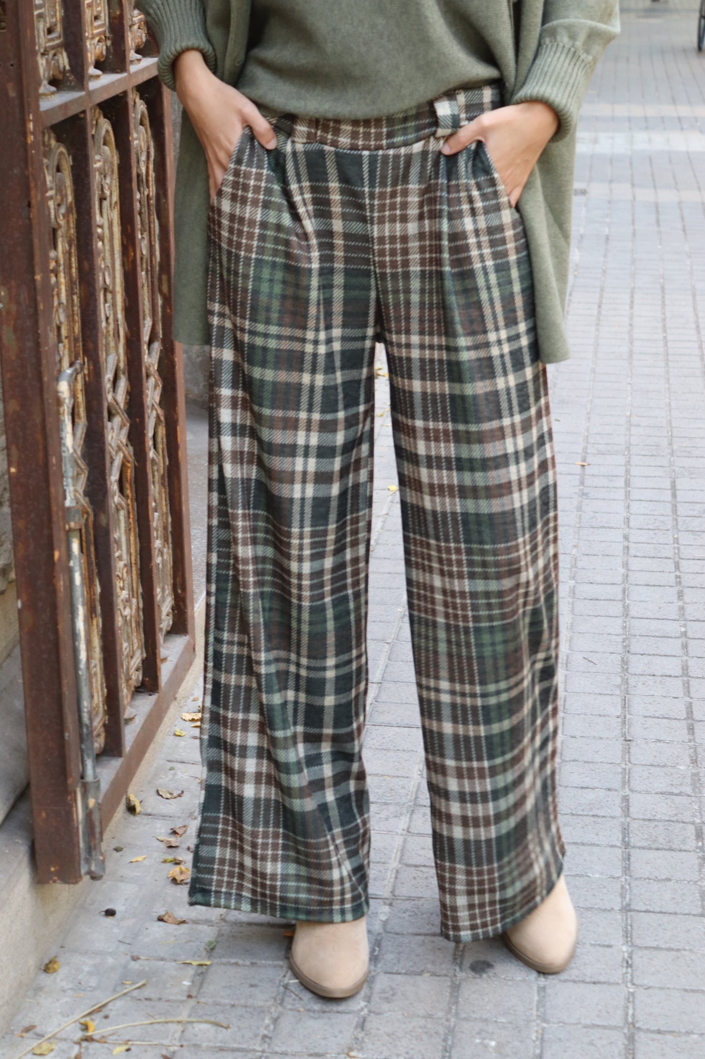 PANTALÓN ESCOCÉS VERDE