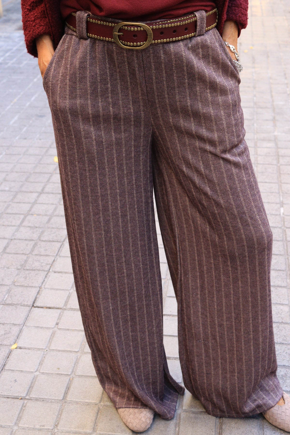 PANTALÓN NUA BURDEOS