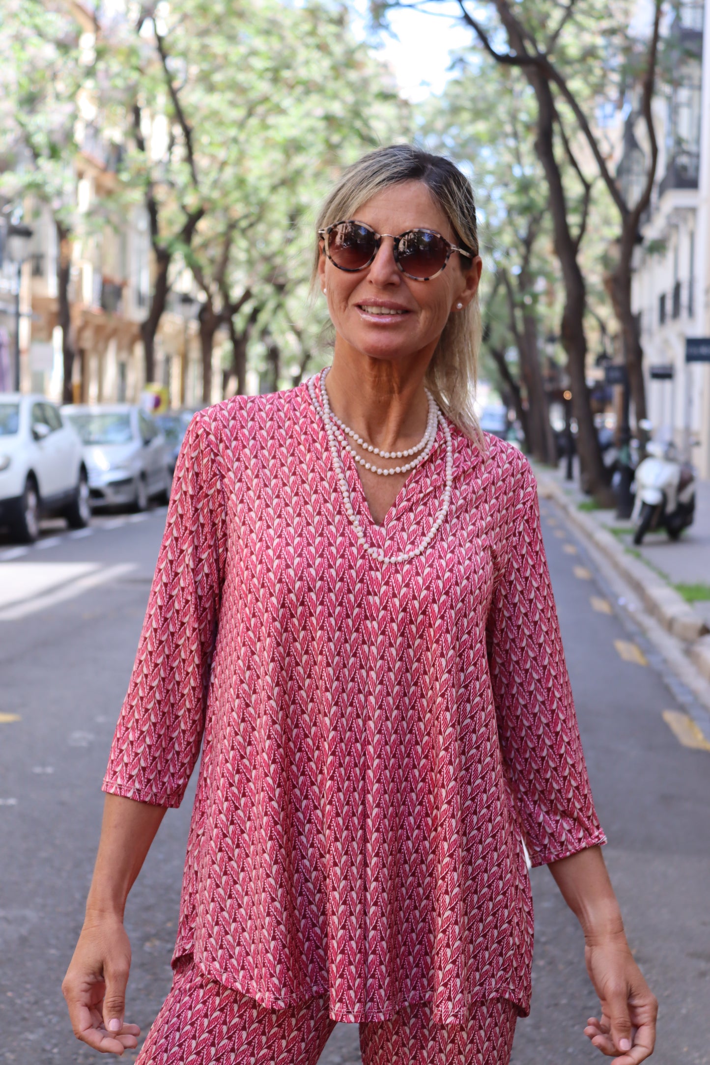 BLUSA MENORCA FRESA