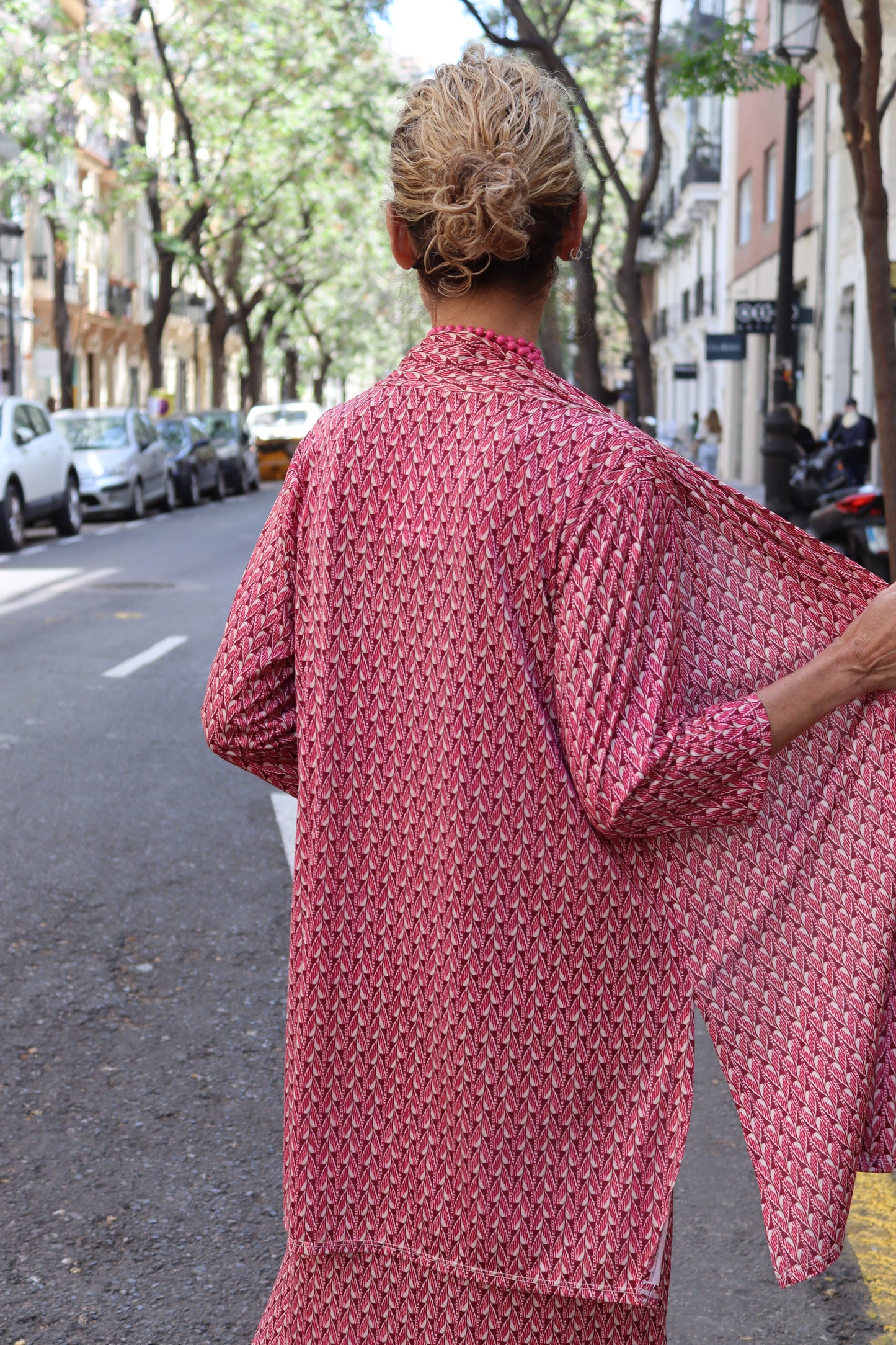 KIMONO MENORCA FRESA