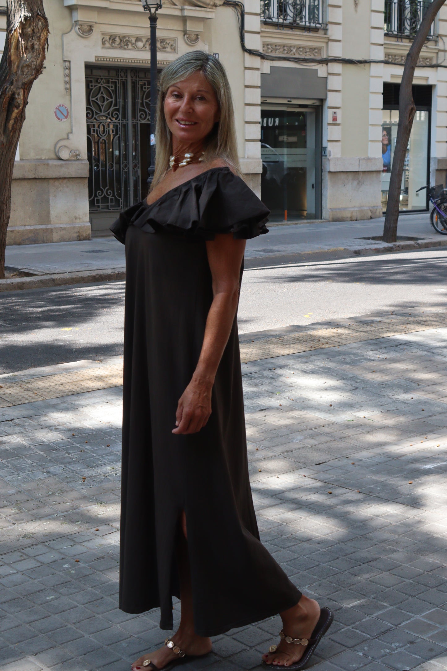 VESTIDO NELA CHOCOLATE