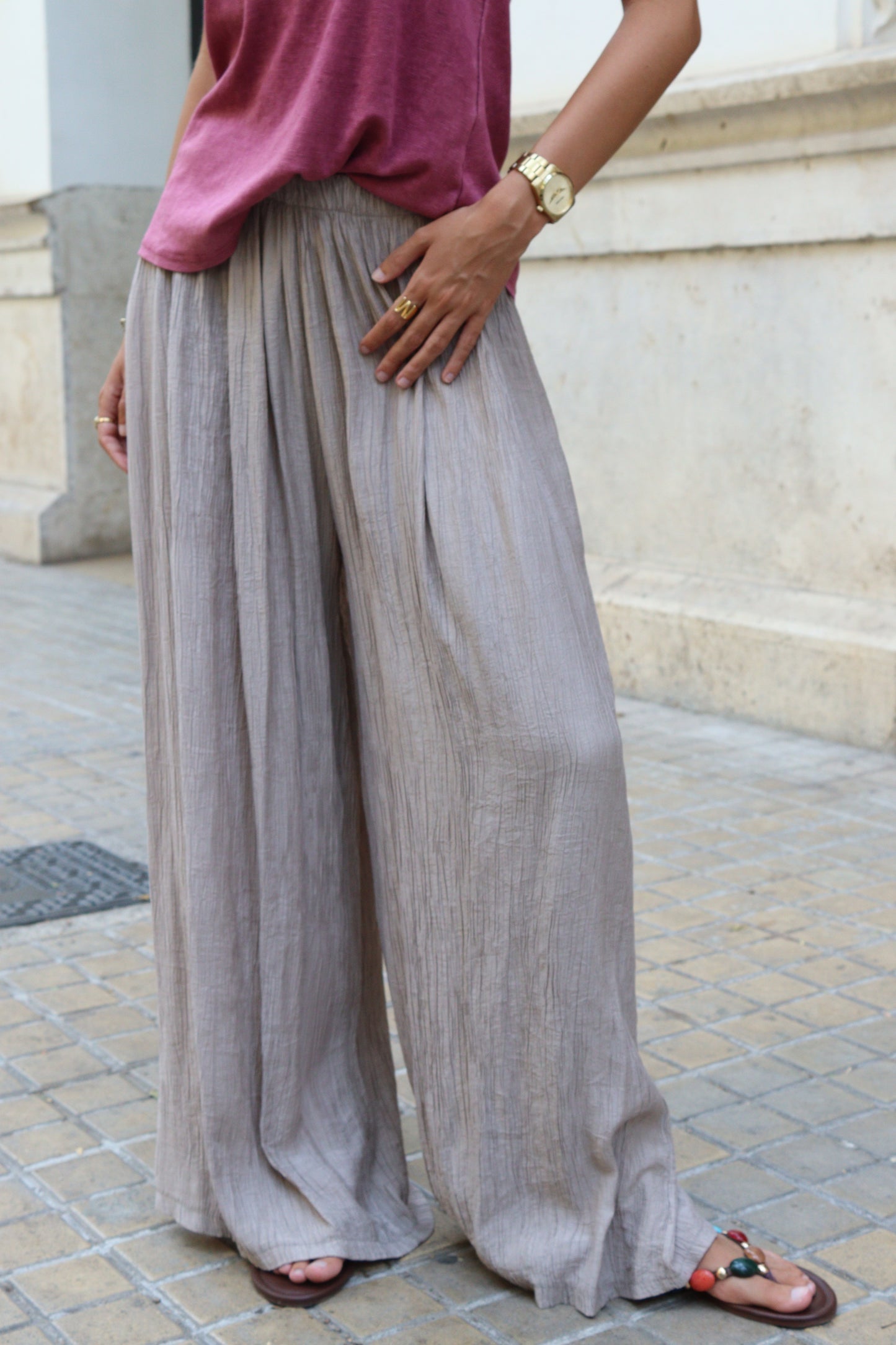 PANTALÓN BAMBULA BLANCO ROTO