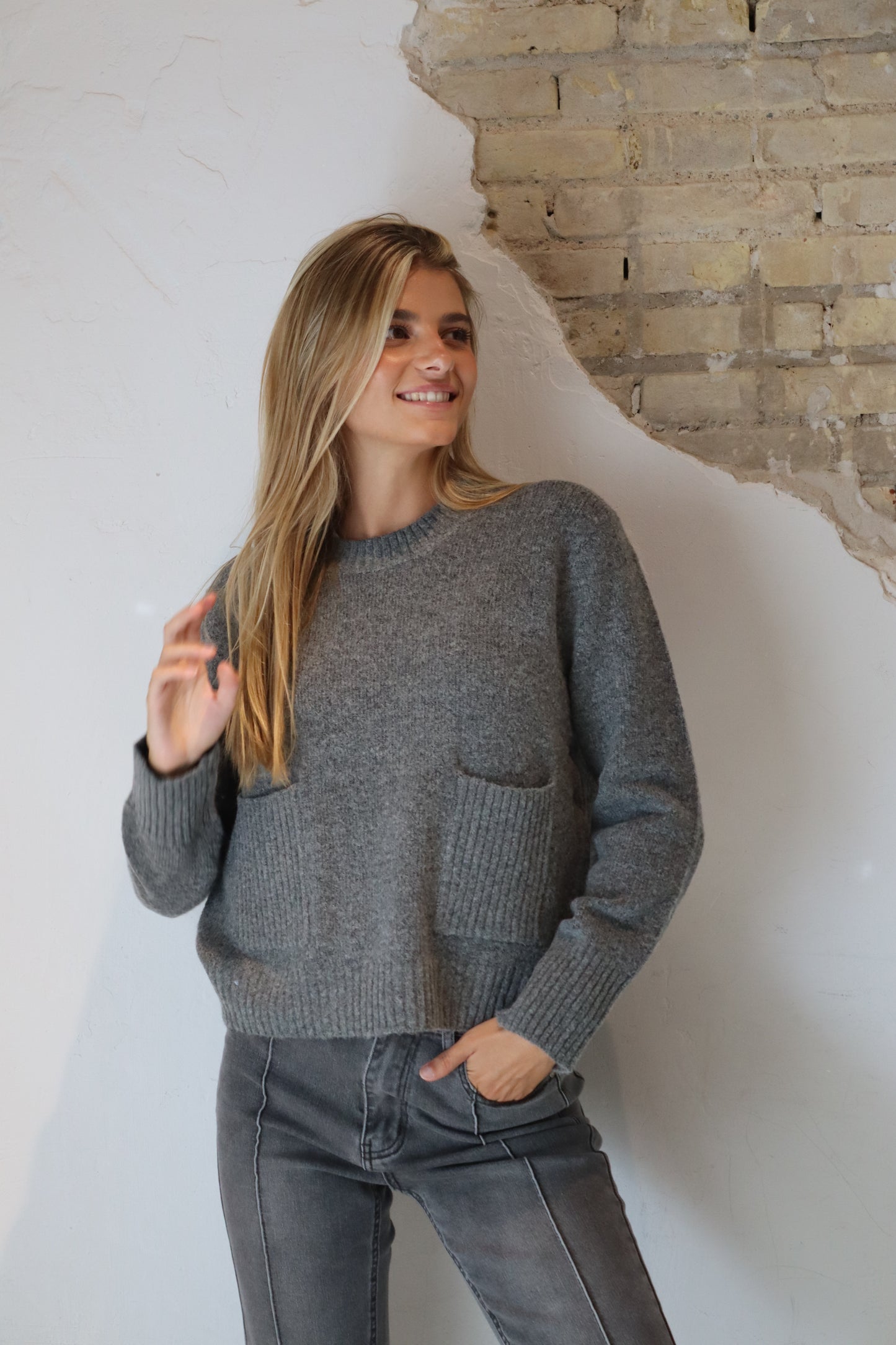 JERSEY MERY BOLSILLOS GRIS