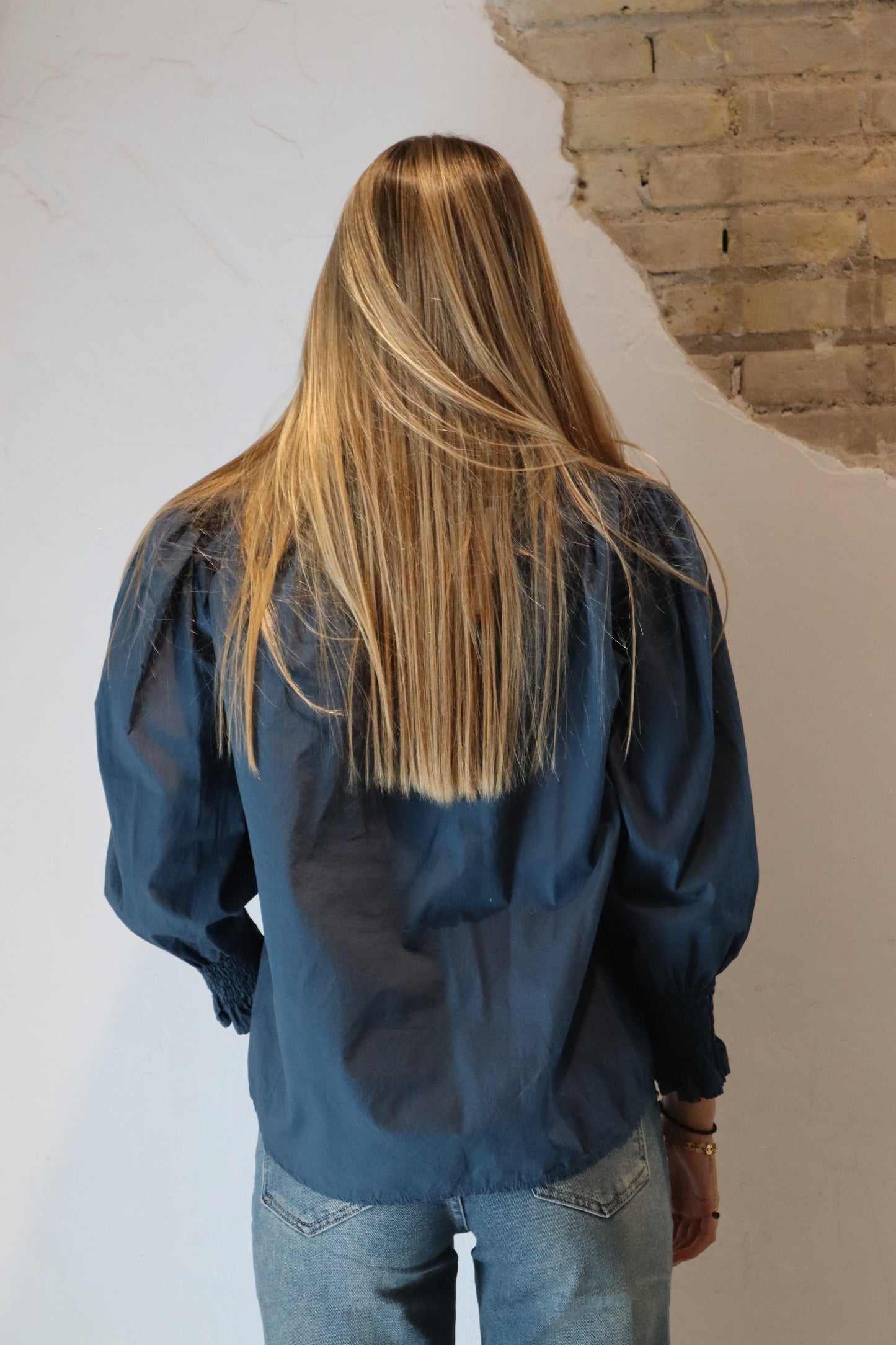 CAMISA CHLOE PETROLEO