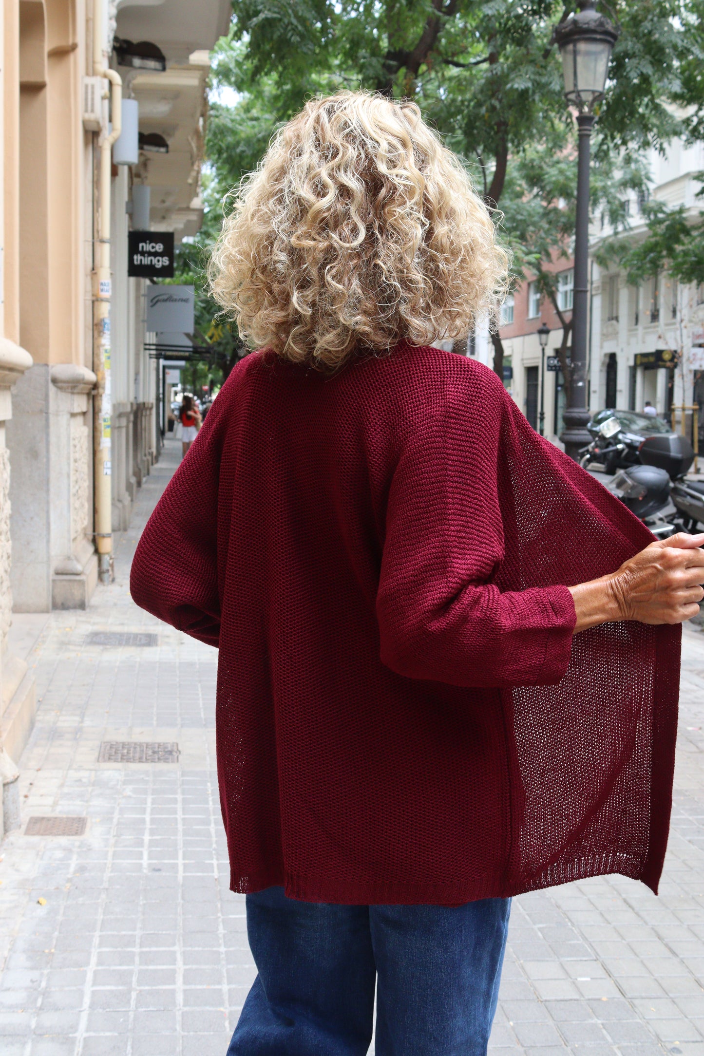 CHAQUETA LU GRANATE