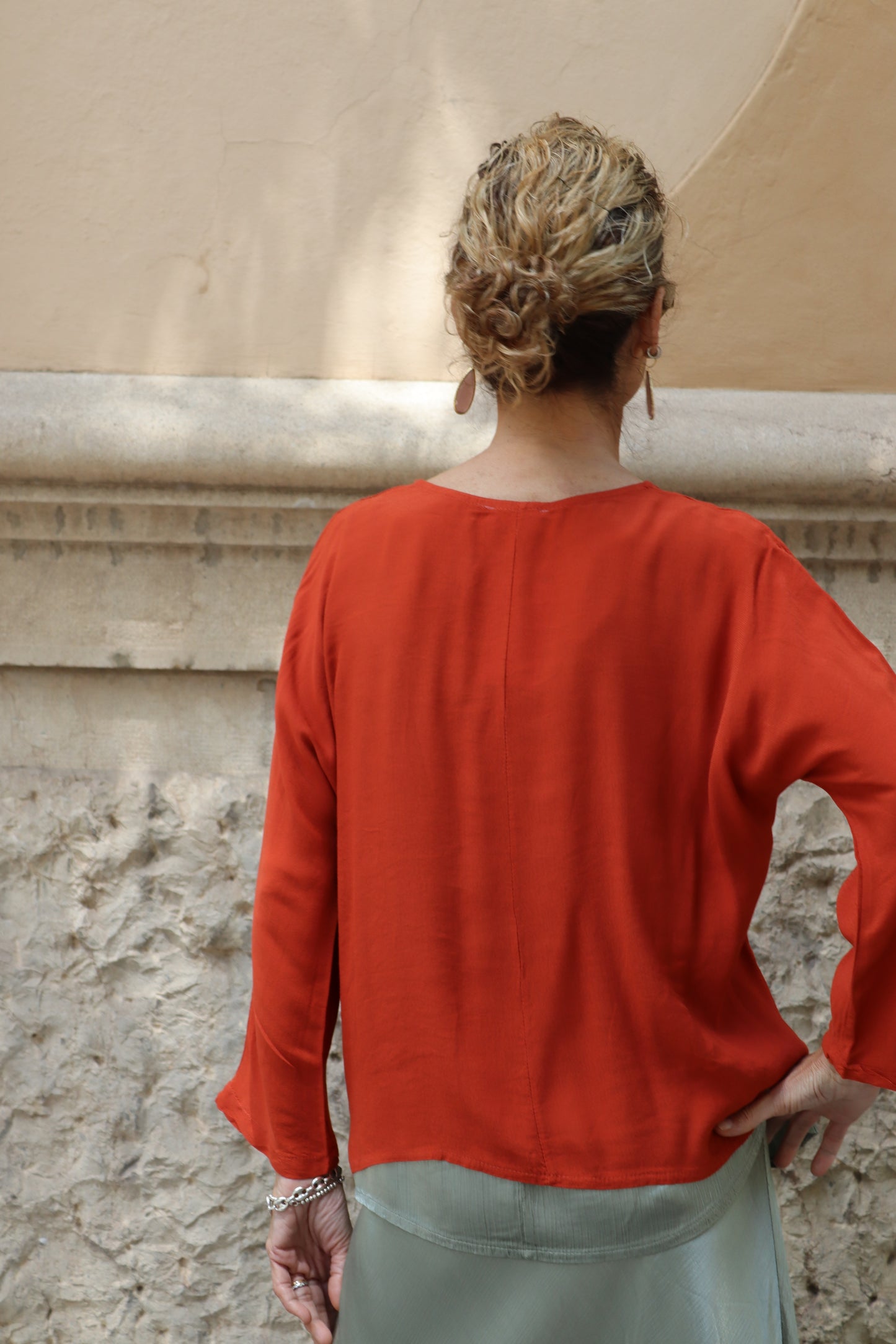 CAMISA ISA TERRACOTA