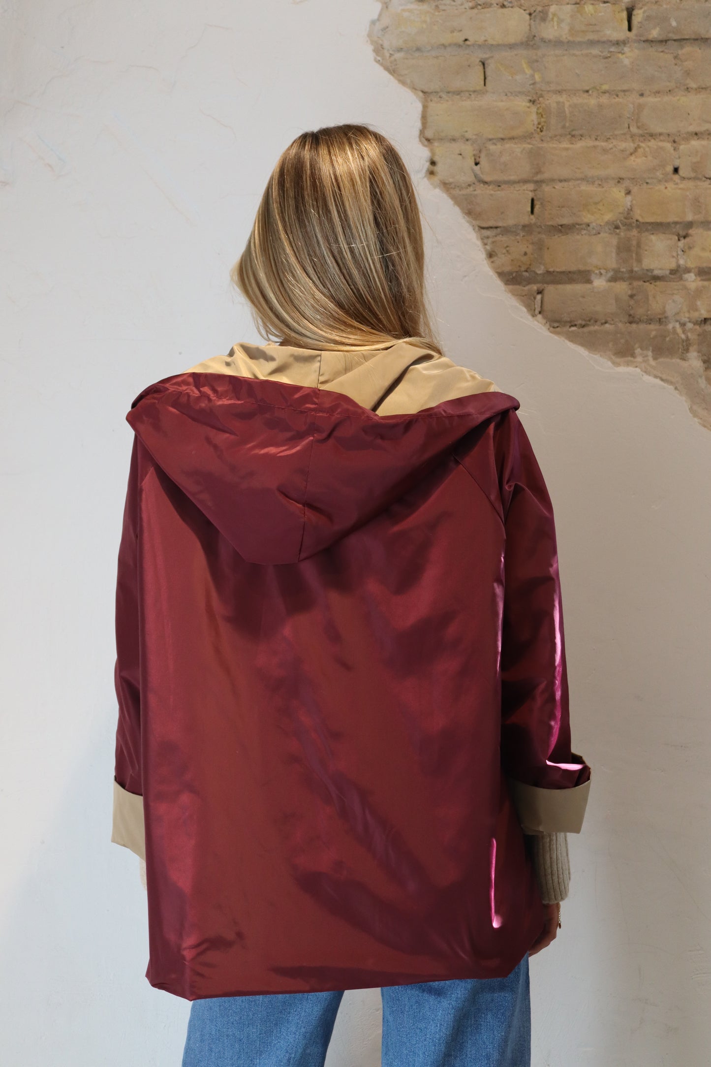 PARKA CAPUCHA VINO