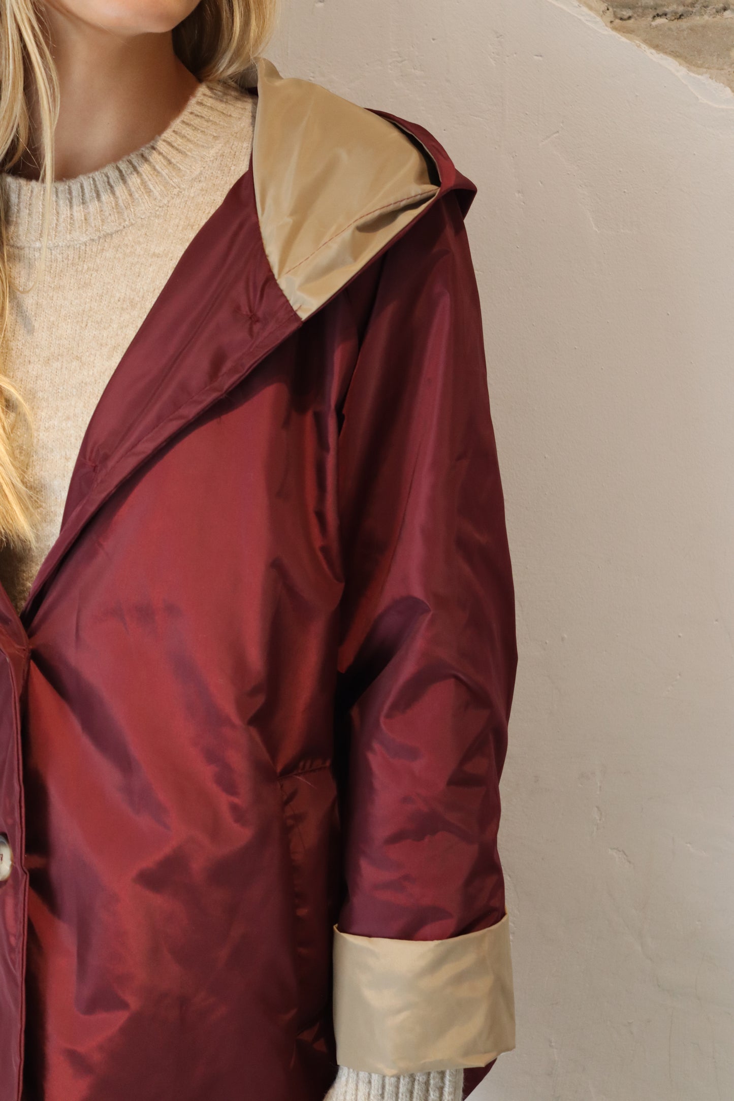 PARKA CAPUCHA VINO