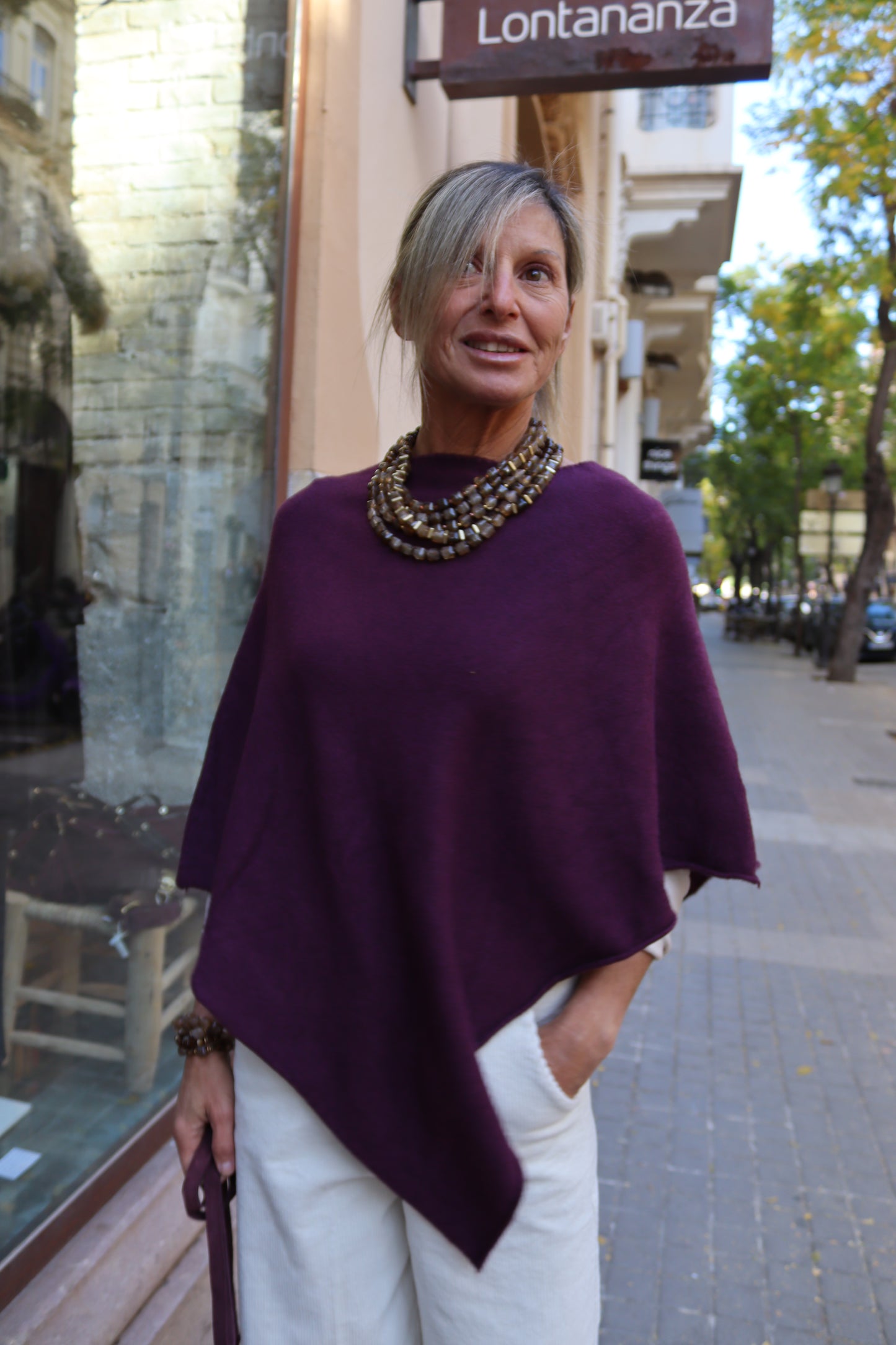 PONCHO LETI BERENJENA