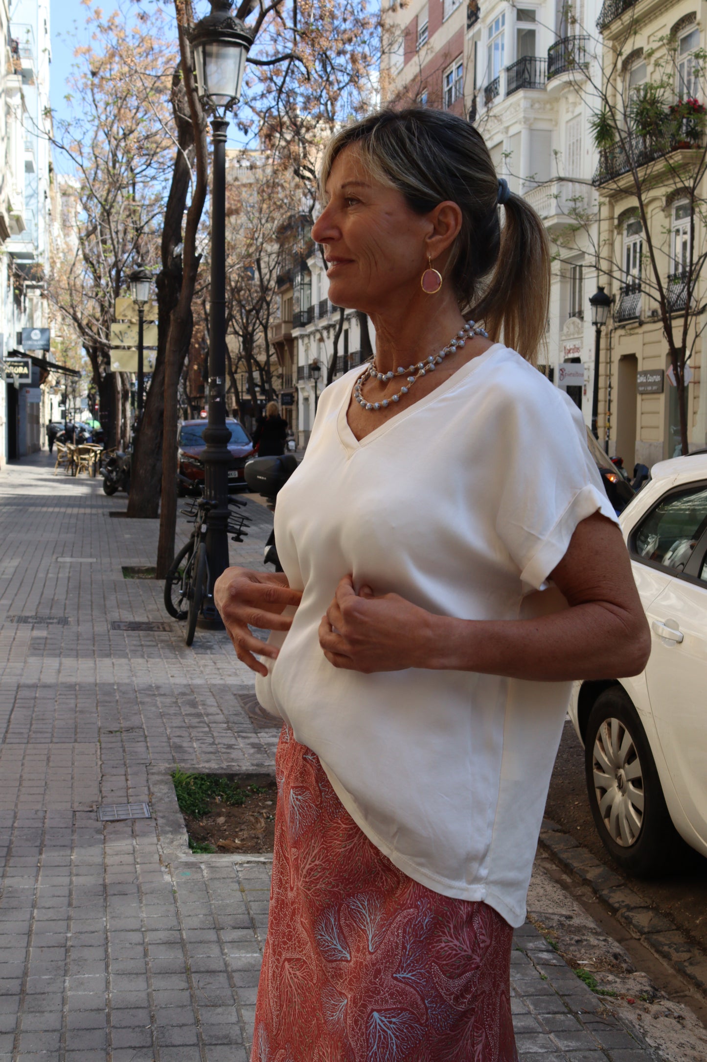 CAMISETA LU BLANCO ROTO