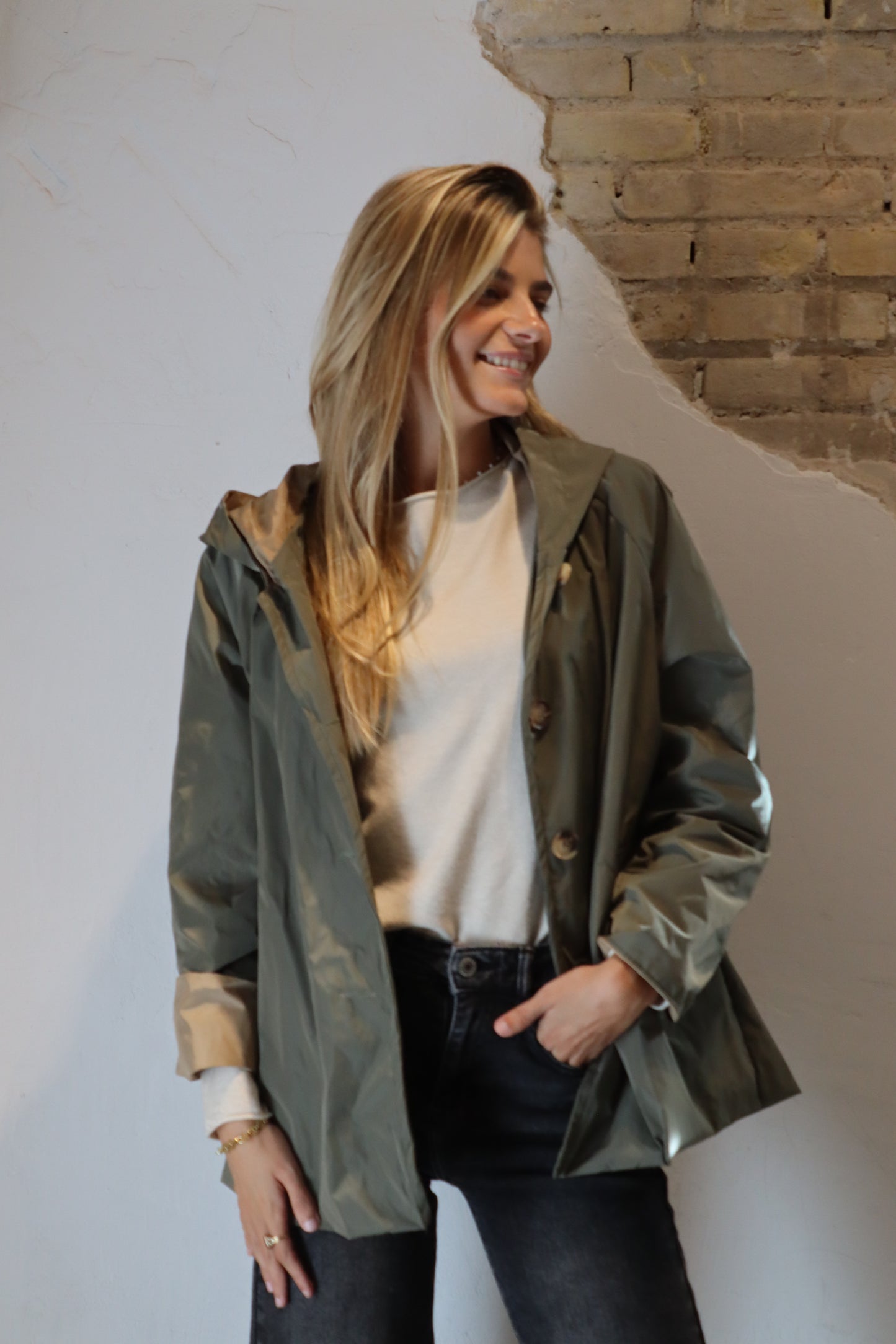 PARKA CAPUCHA VERDE