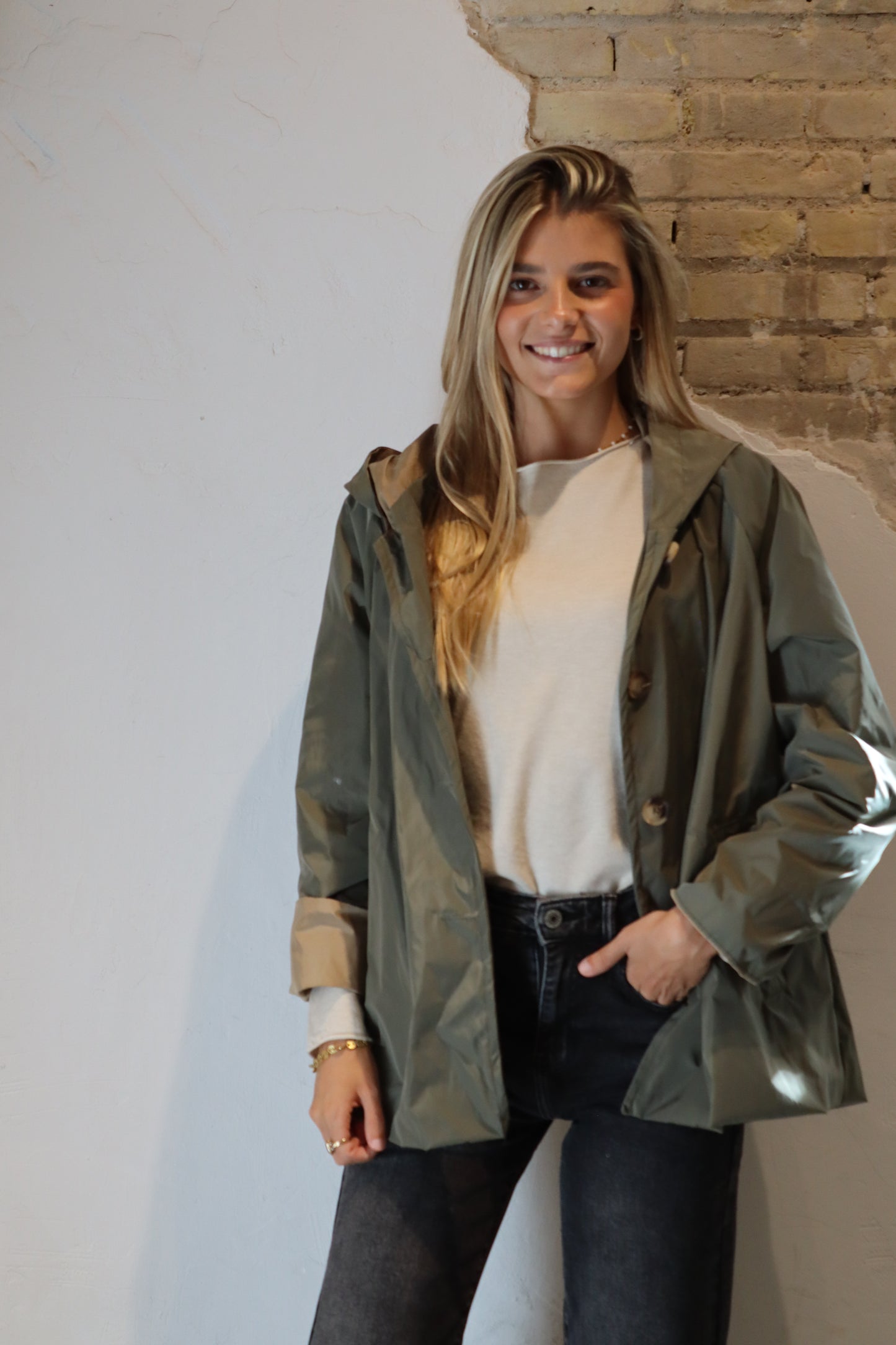 PARKA CAPUCHA VERDE