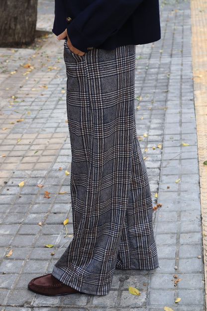 PANTALON CUADROS MARINO