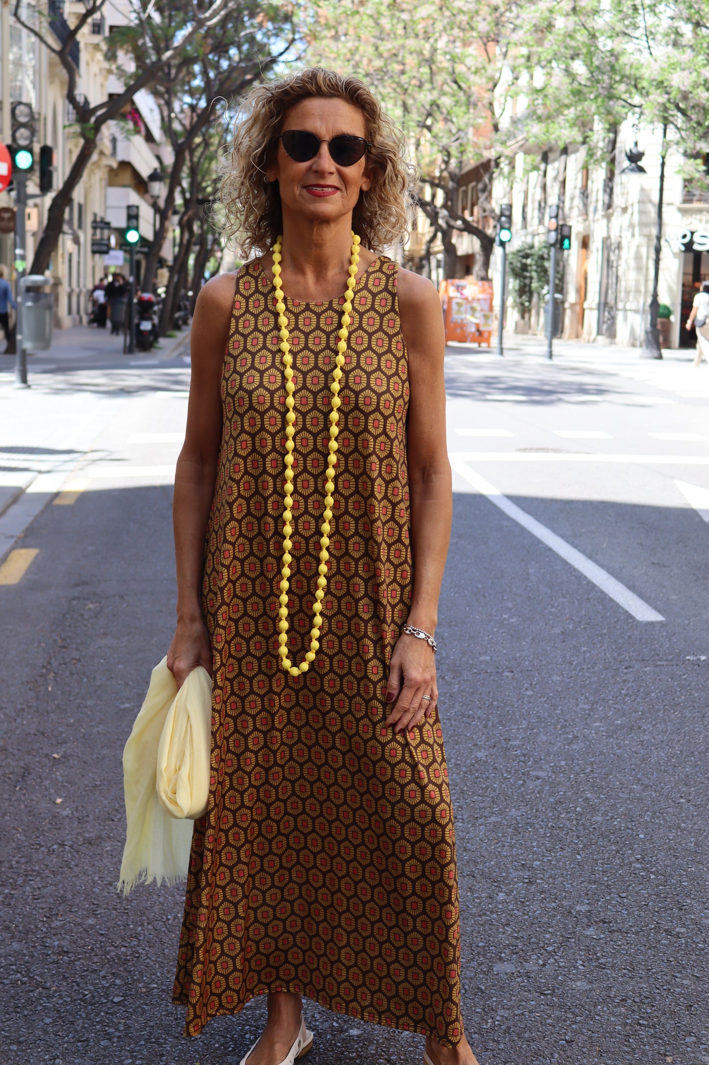 VESTIDO PILAR MOSTAZA