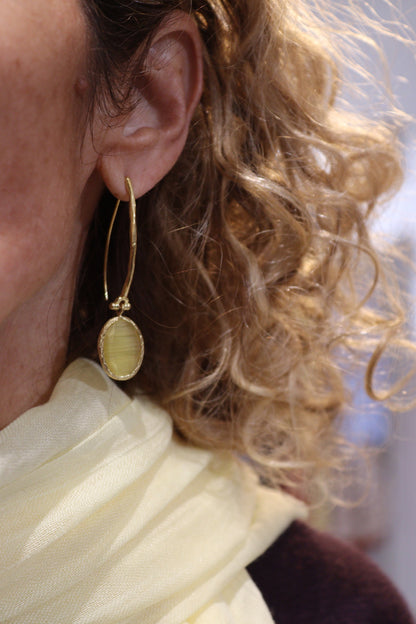 PENDIENTES BRISA AMARILLO