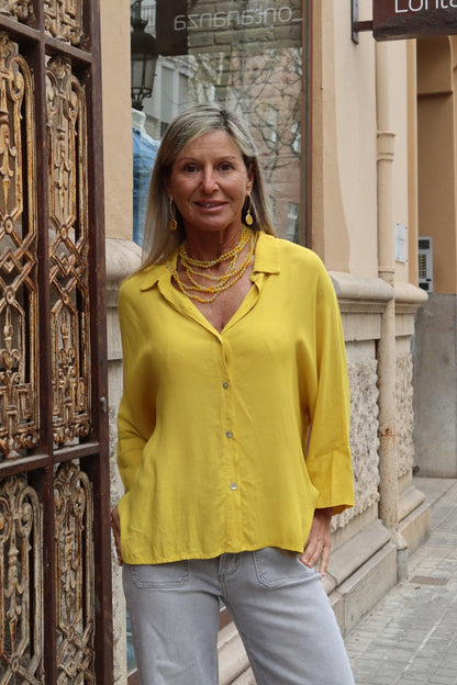 BLUSA LISA PALOMA AMARILLA
