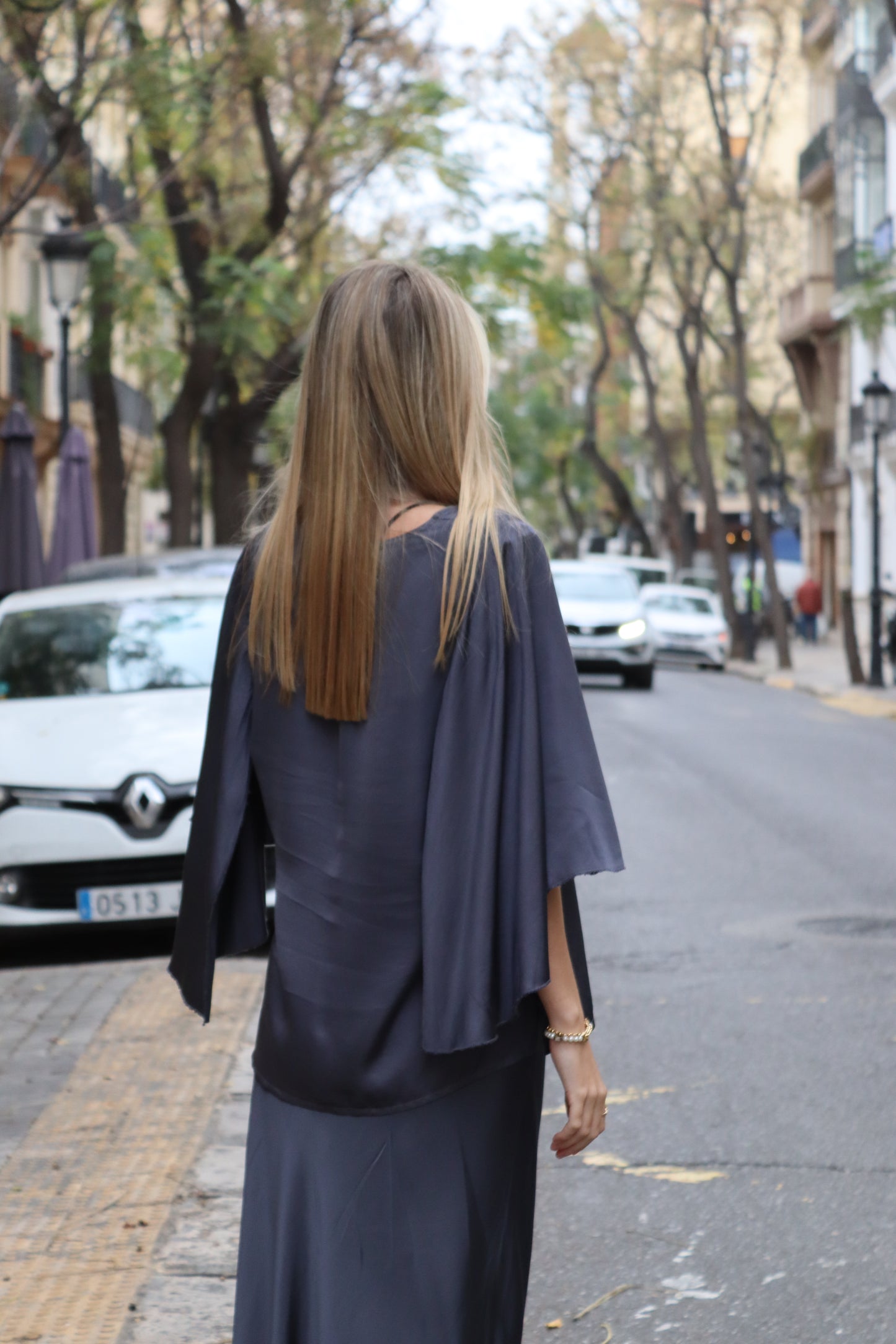 GREY CAPE SHIRT