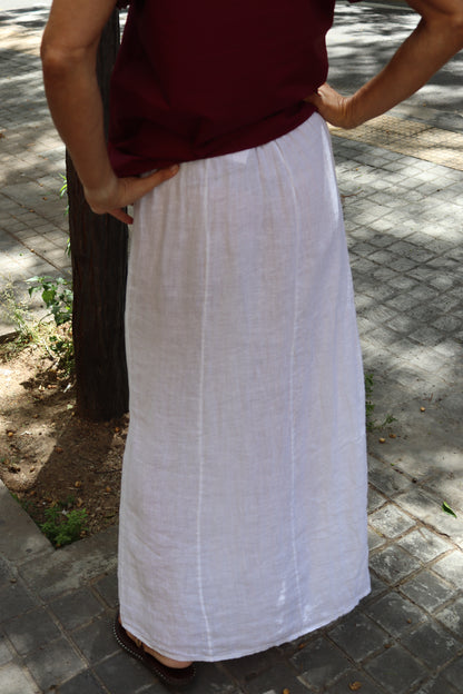 FALDA LINO BLANCA