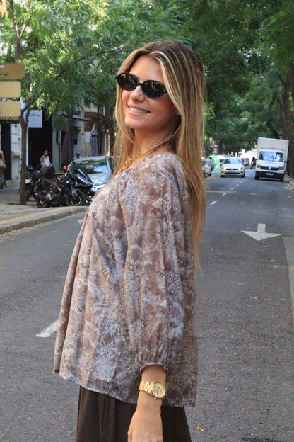 CAMISA SILVIA AZUL
