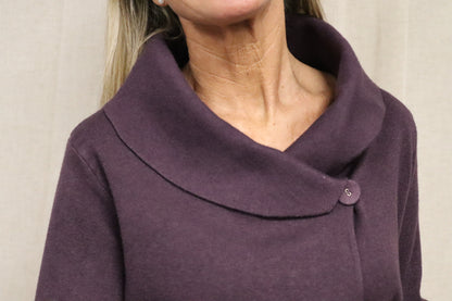 CHAQUETA KELLY BERENJENA