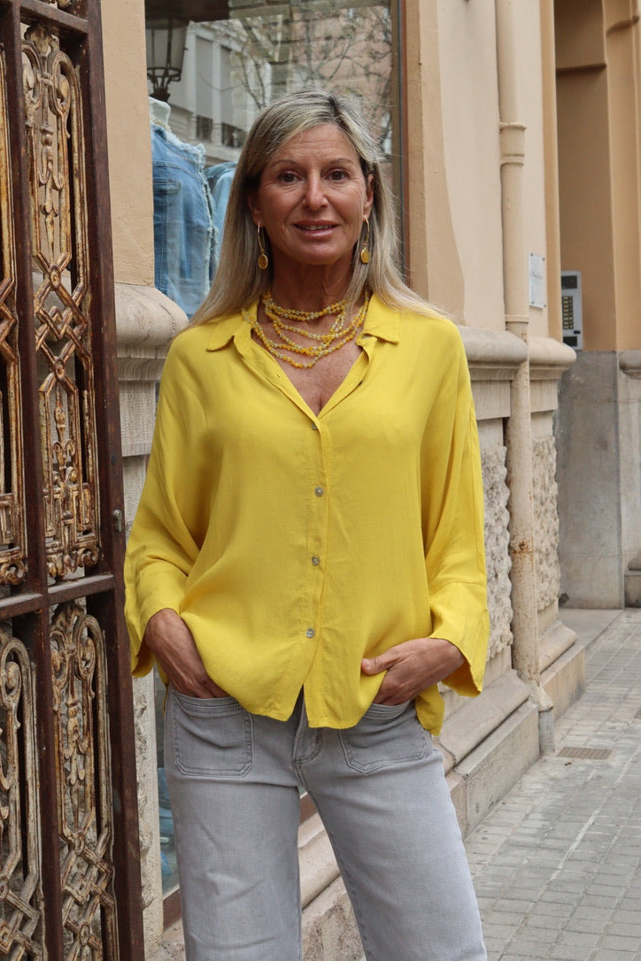 BLUSA LISA PALOMA AMARILLA