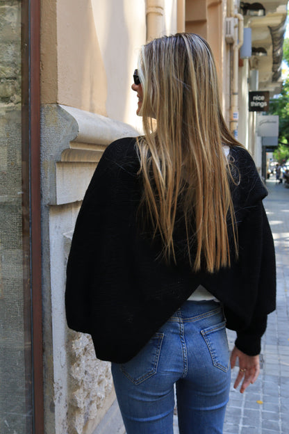 JERSEY CRUZADO NEGRO