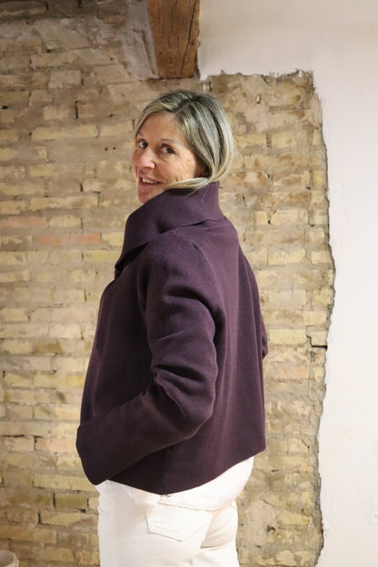 CHAQUETA KELLY BERENJENA