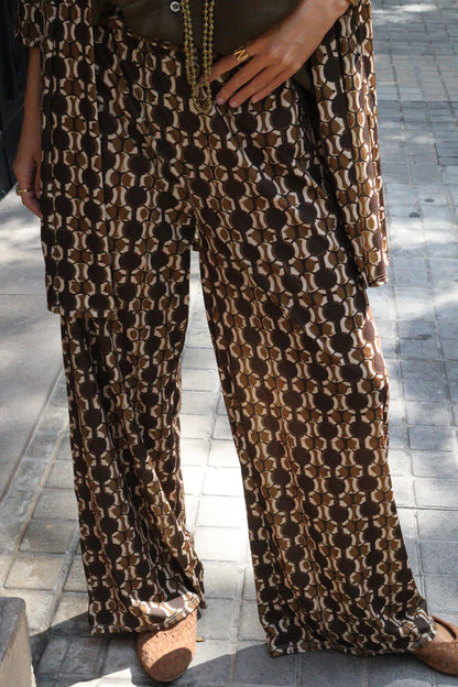 PANTALÓN RECTO MARIA PISTACHO