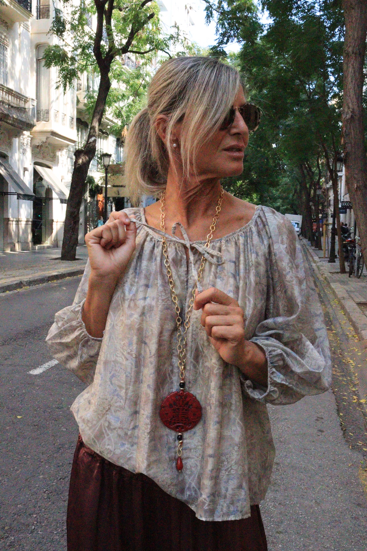 CAMISA SILVIA TOPO
