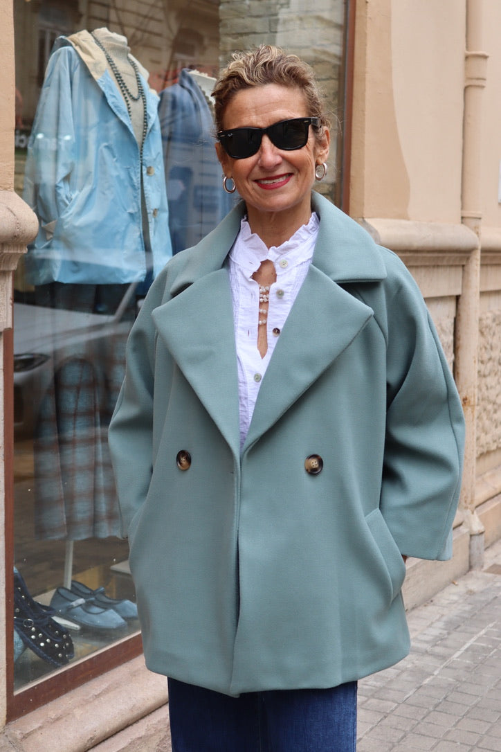 ABRIGO ITALIA VERDE AGUA