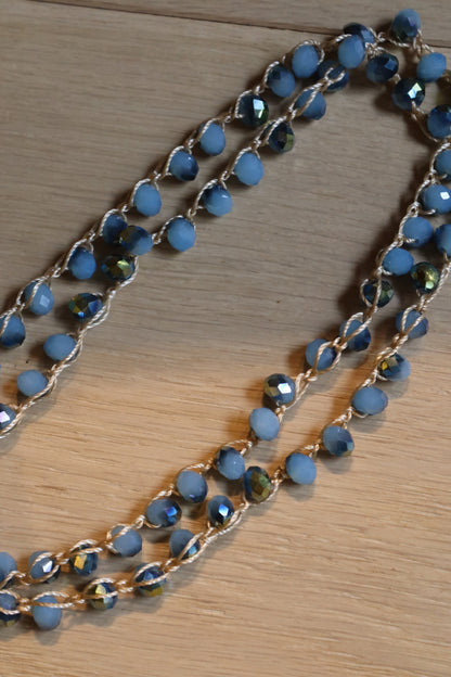 COLLAR TERESA CORTO MULTI AZUL